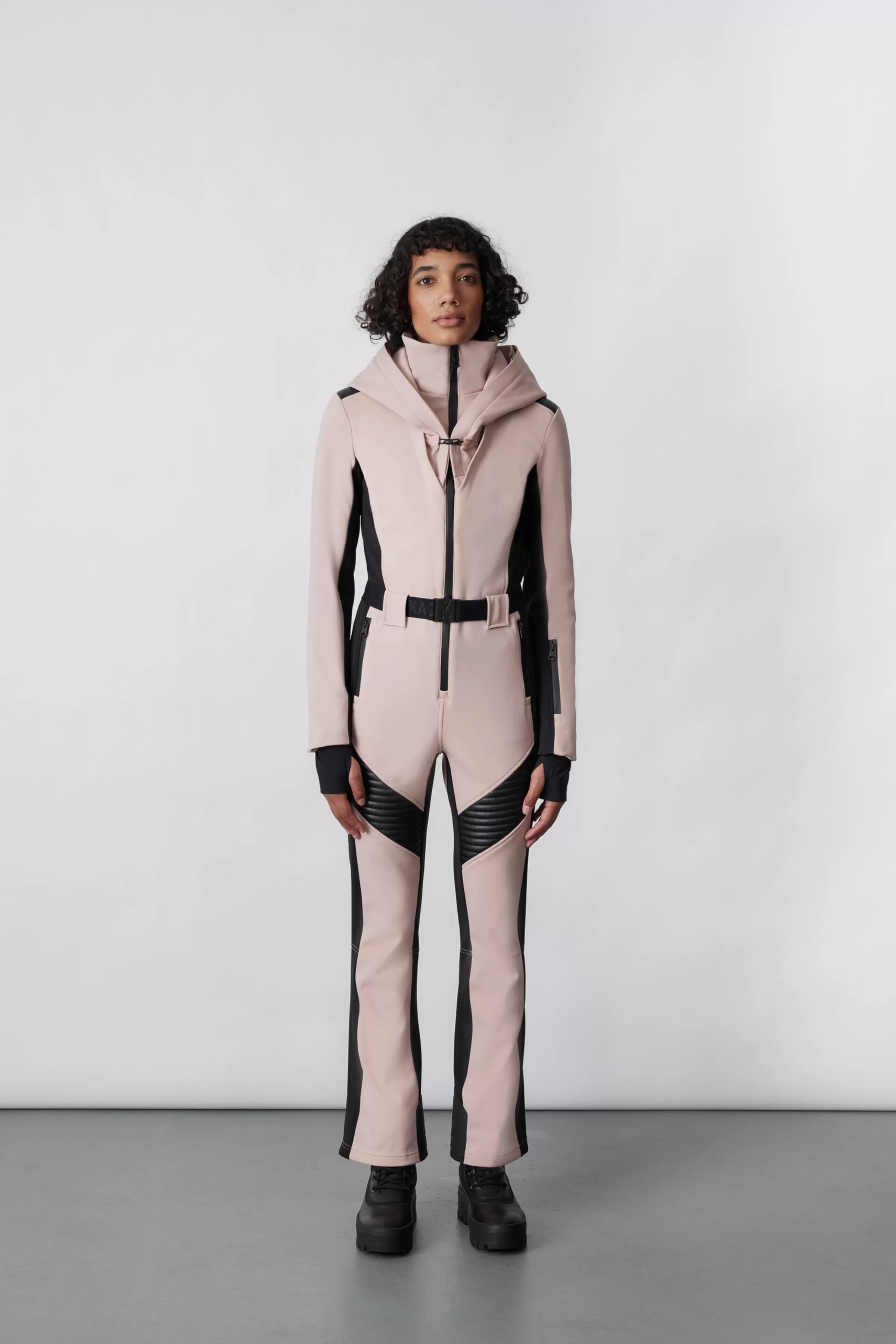 Elle, Techno Fleece Ski Suit With Removable Hood And Fur Trim For Ladies | ® US | Mackage Clearance