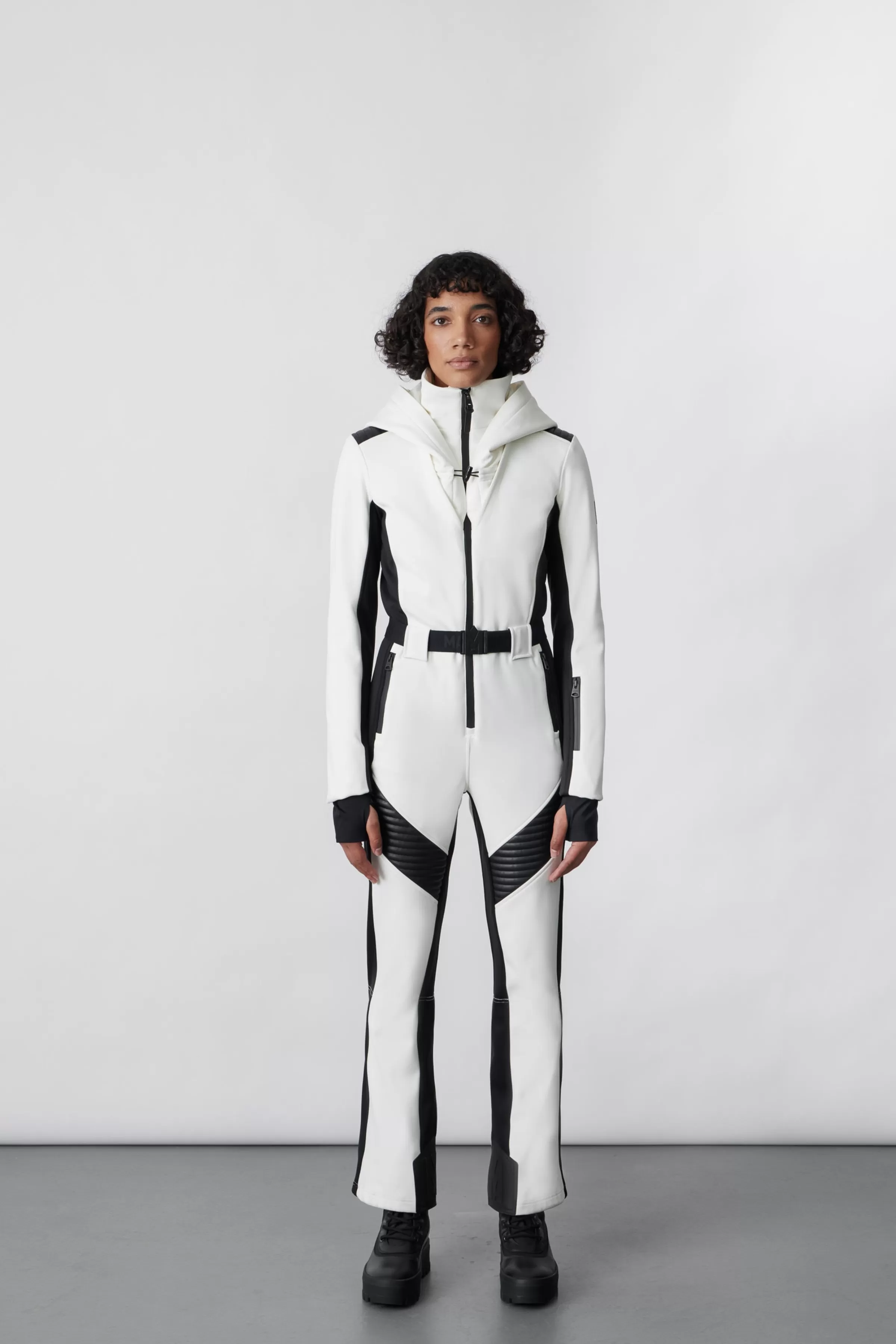 Elle, Techno Fleece Ski Suit With Removable Hood And Fur Trim For Ladies | ® US | Mackage Clearance