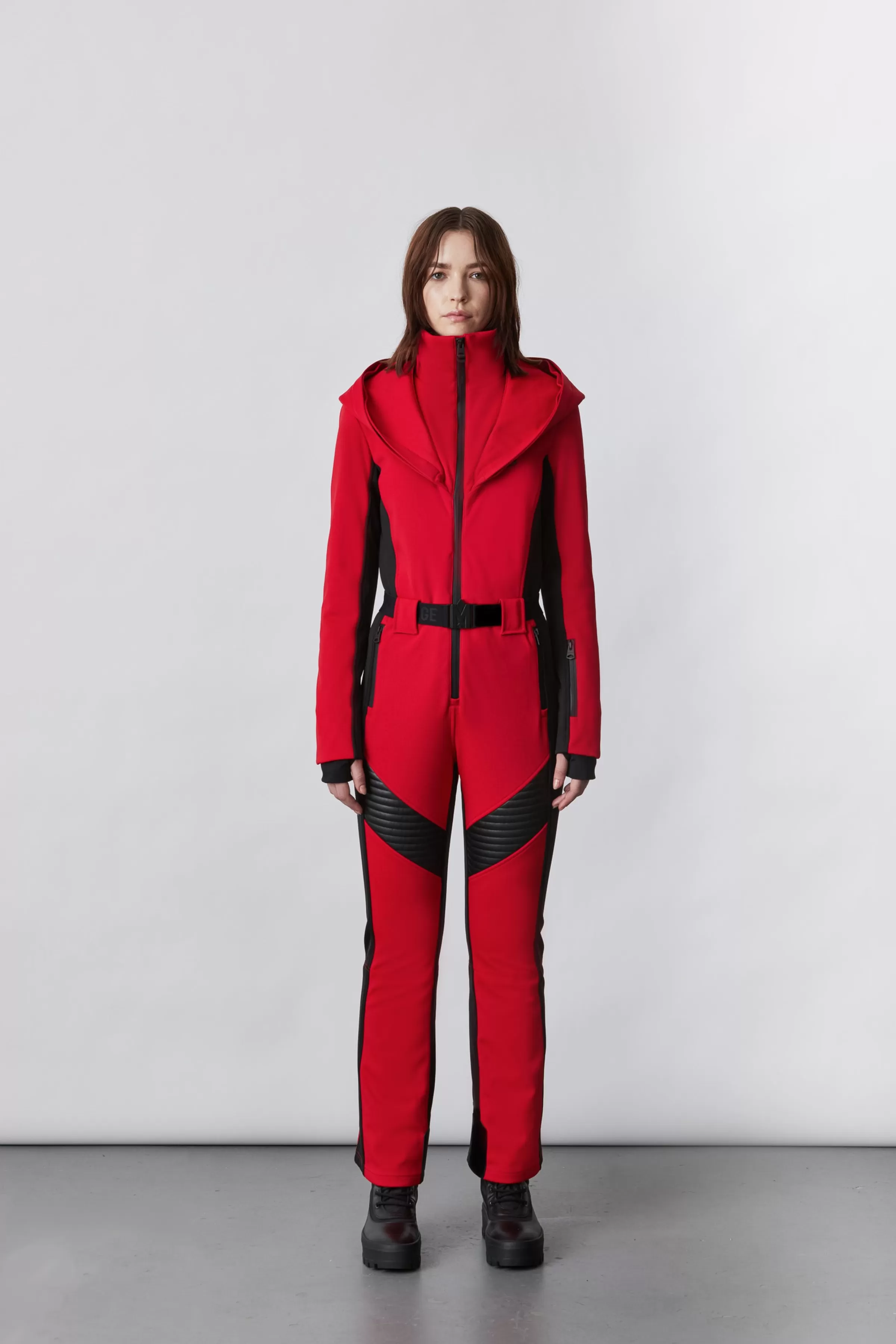 Elle, Techno Fleece Ski Suit With Removable Hood And Fur Trim For Ladies | ® US | Mackage Clearance