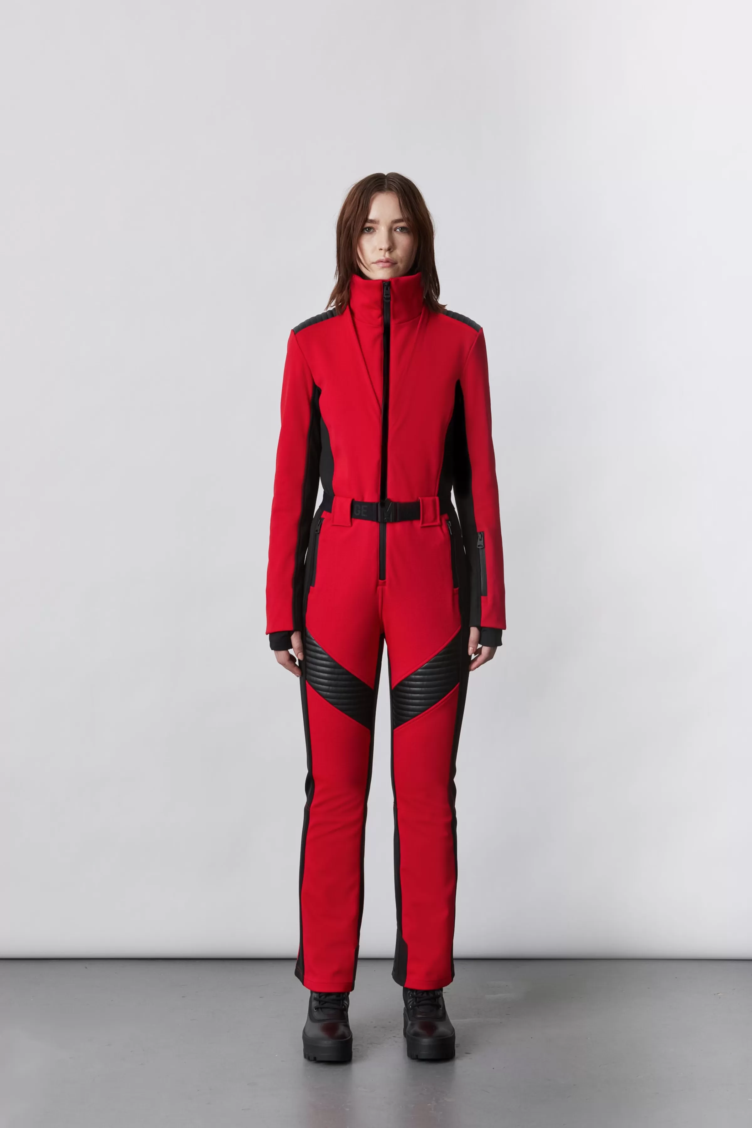 Elle, Techno Fleece Ski Suit With Removable Hood And Fur Trim For Ladies | ® US | Mackage Clearance