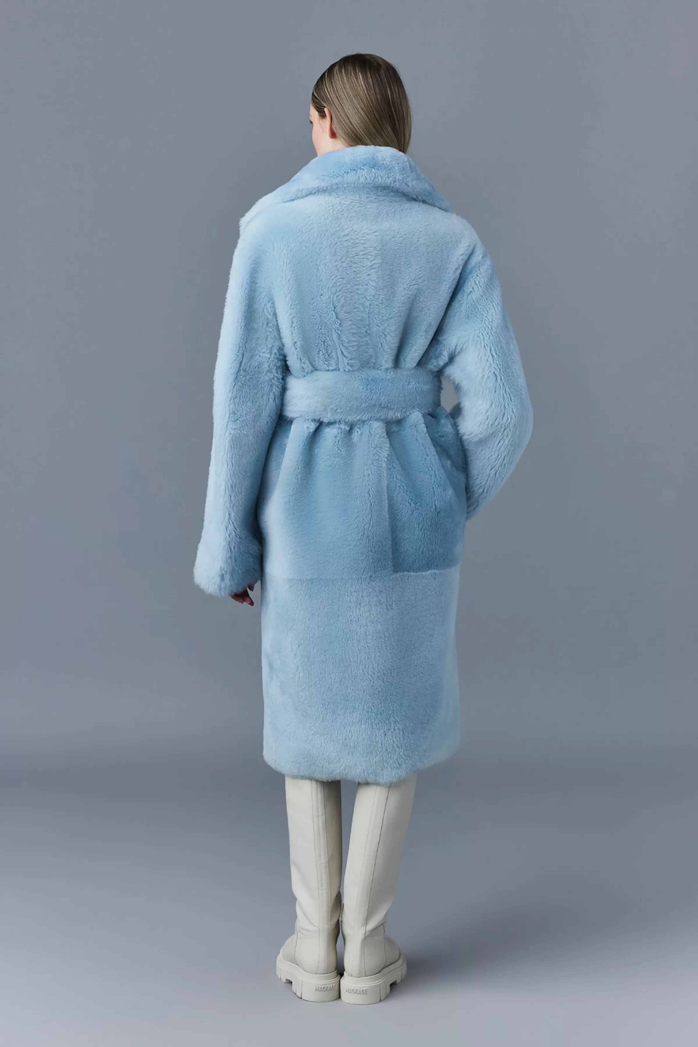 Etienne, Shearling Coat With Belt For Ladies | ® US | Mackage Outlet