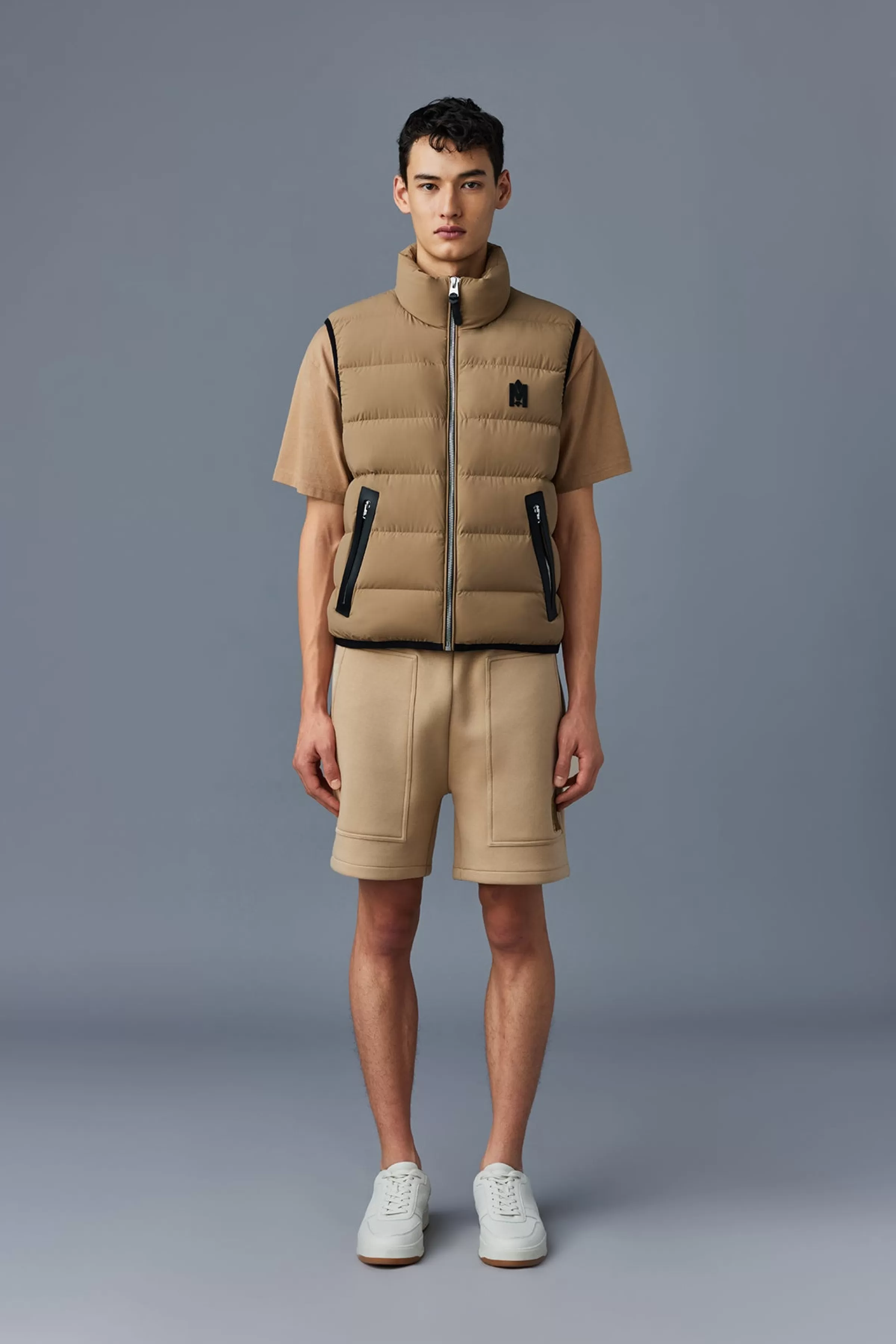 Fisher Stretch Light Down Vest With Stand Collar For Men | ® US | Mackage Best