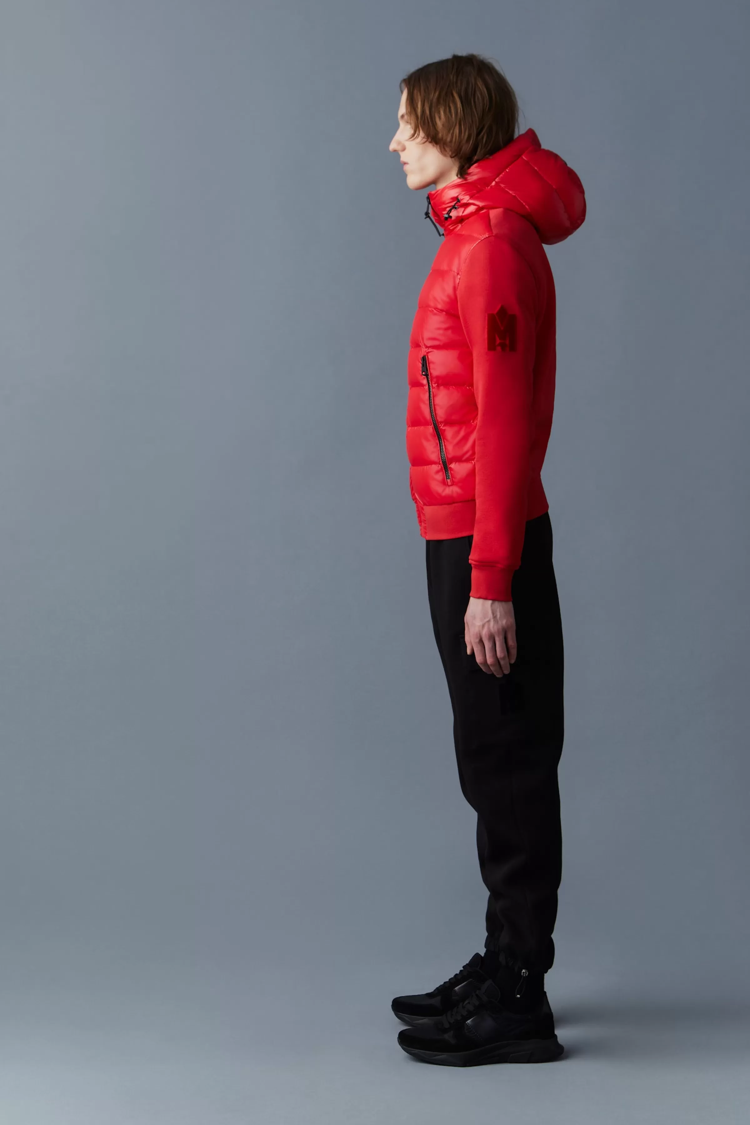 Frank, Double-face Jersey Bomber Jacket With Hood For Men | ® US | Mackage Discount