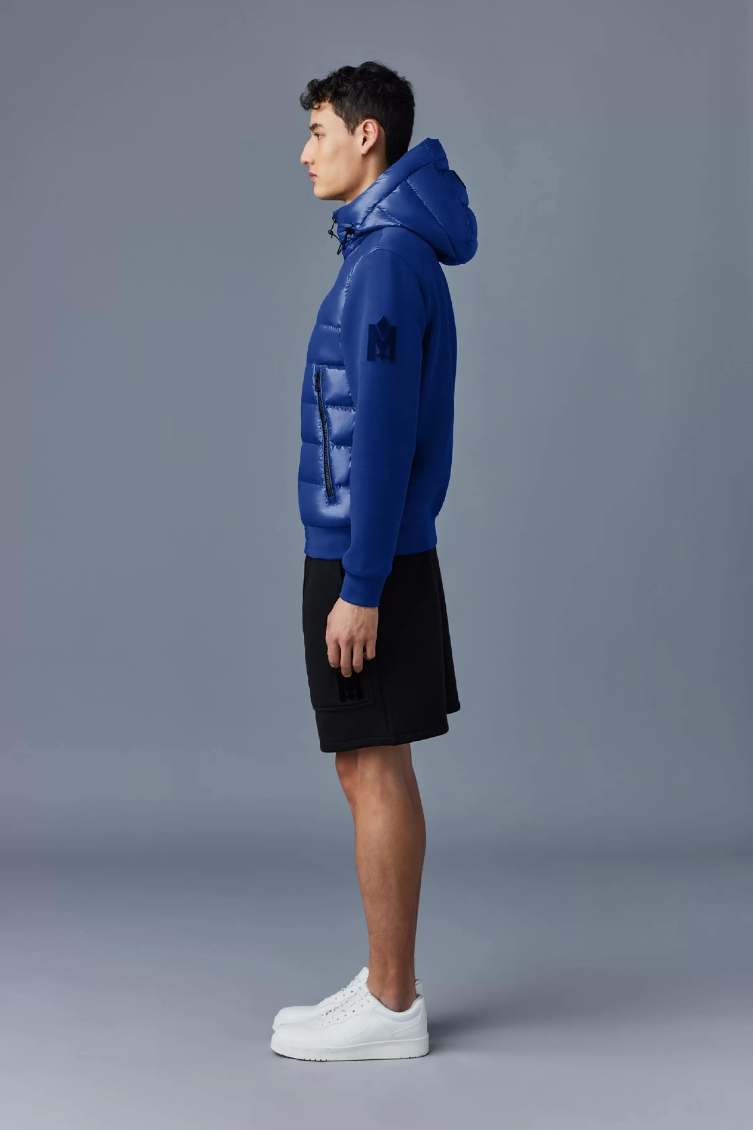 Frank, Double-face Jersey Bomber Jacket With Hood For Men | ® US | Mackage Discount