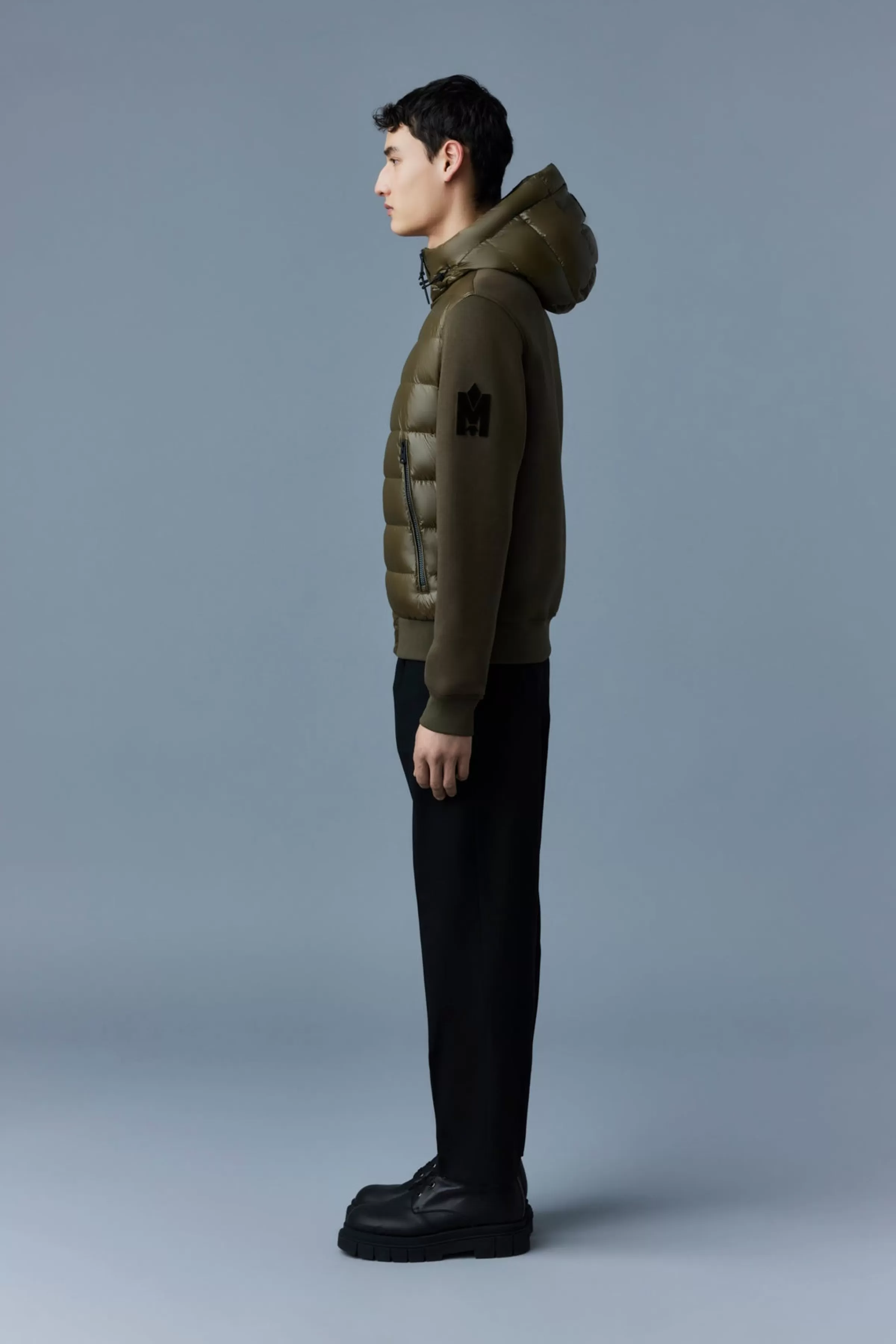 Frank, Double-face Jersey Bomber Jacket With Hood For Men | ® US | Mackage Discount