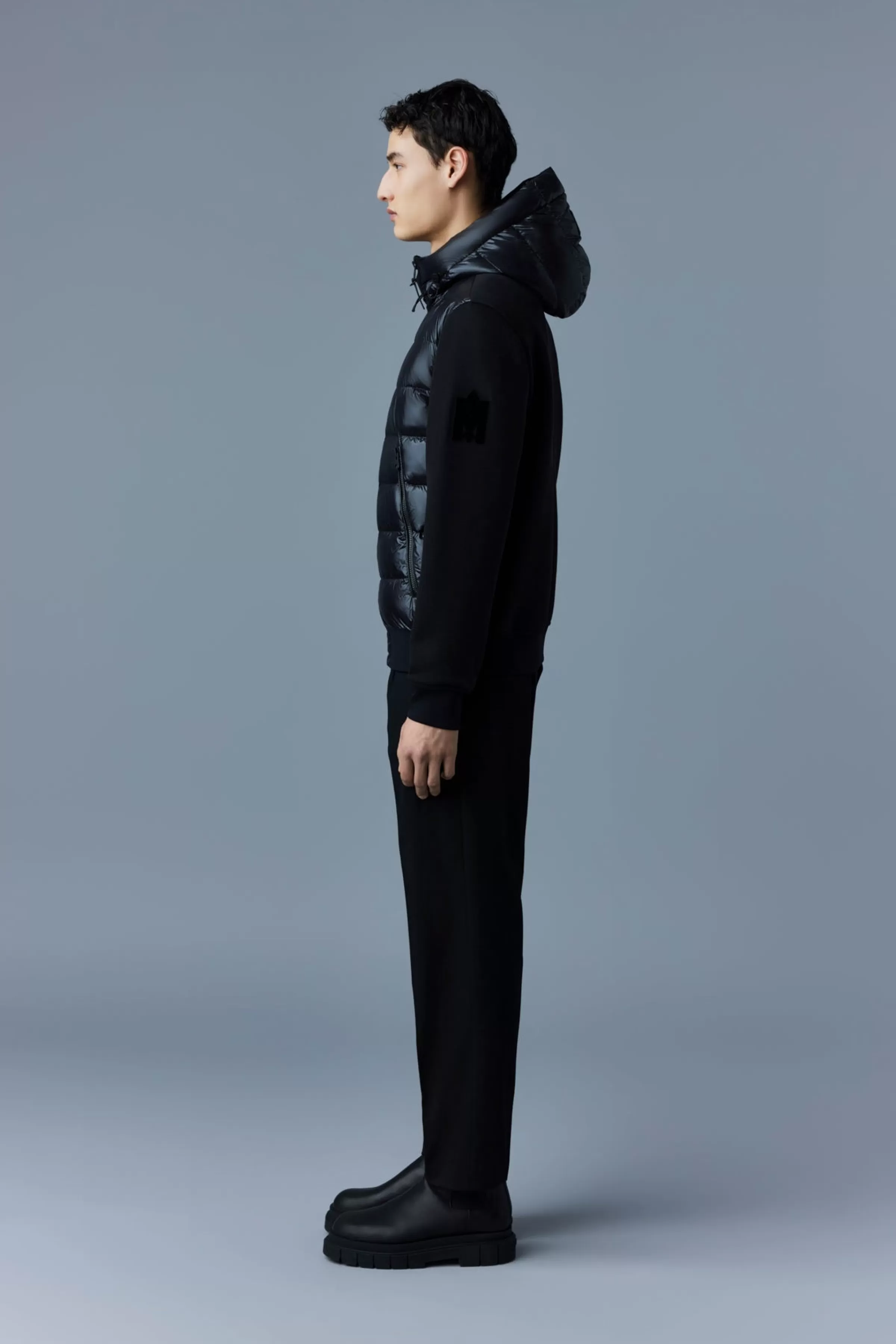 Frank, Double-face Jersey Bomber Jacket With Hood For Men | ® US | Mackage Discount