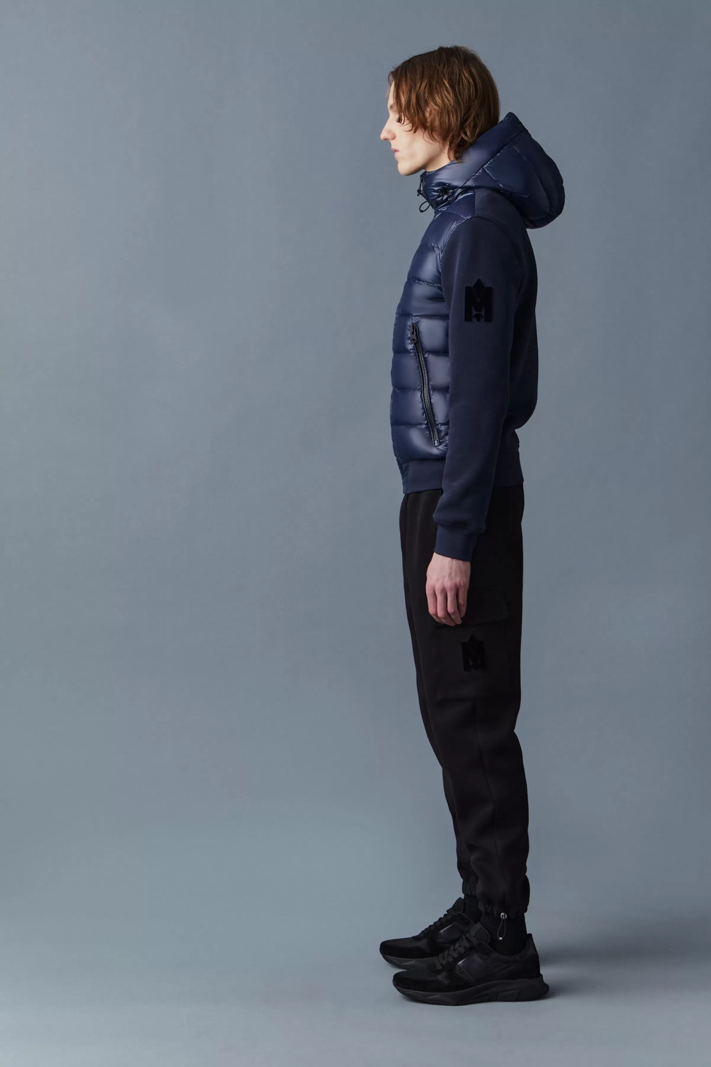 Frank, Double-face Jersey Bomber Jacket With Hood For Men | ® US | Mackage Discount