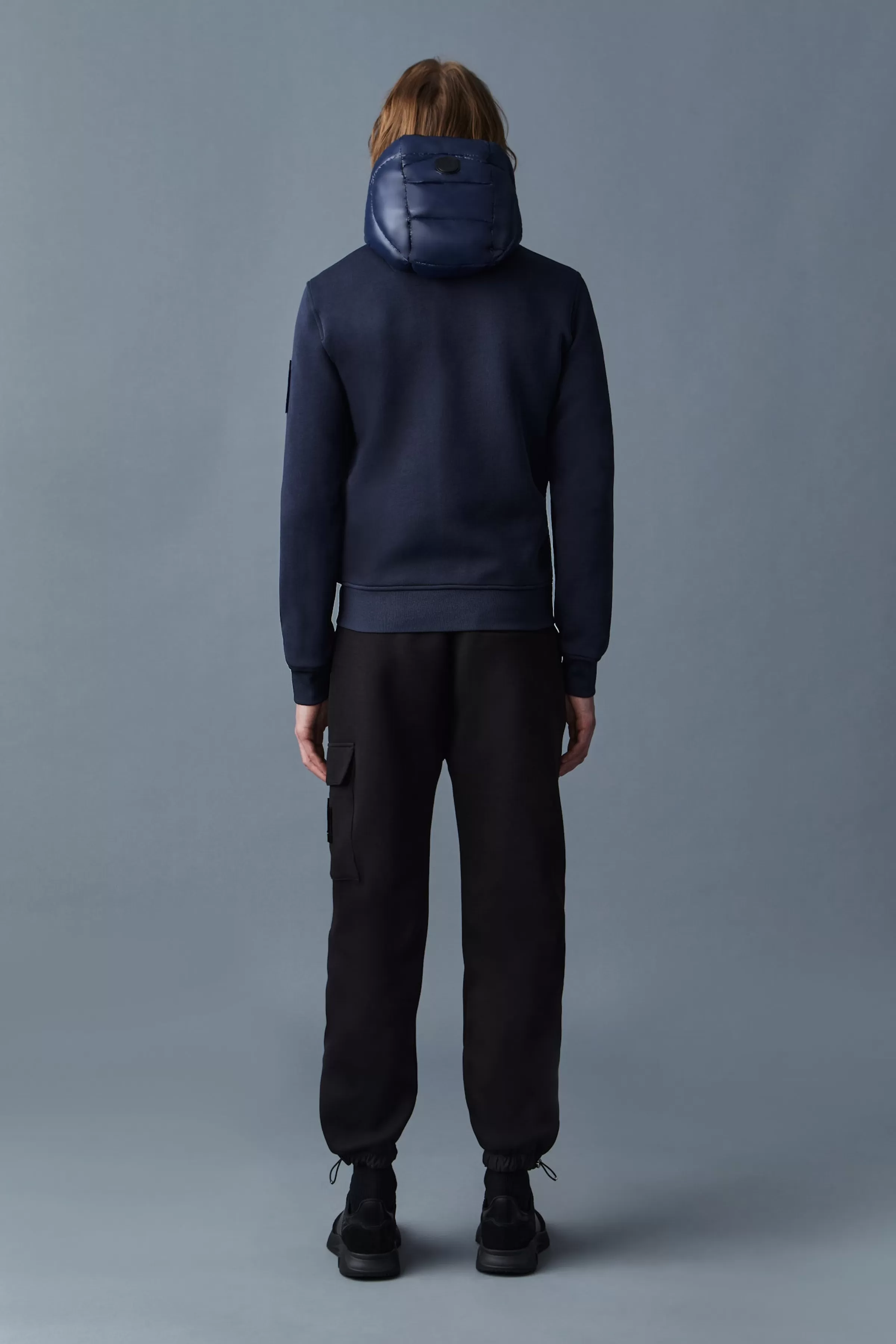 Frank, Double-face Jersey Bomber Jacket With Hood For Men | ® US | Mackage Discount
