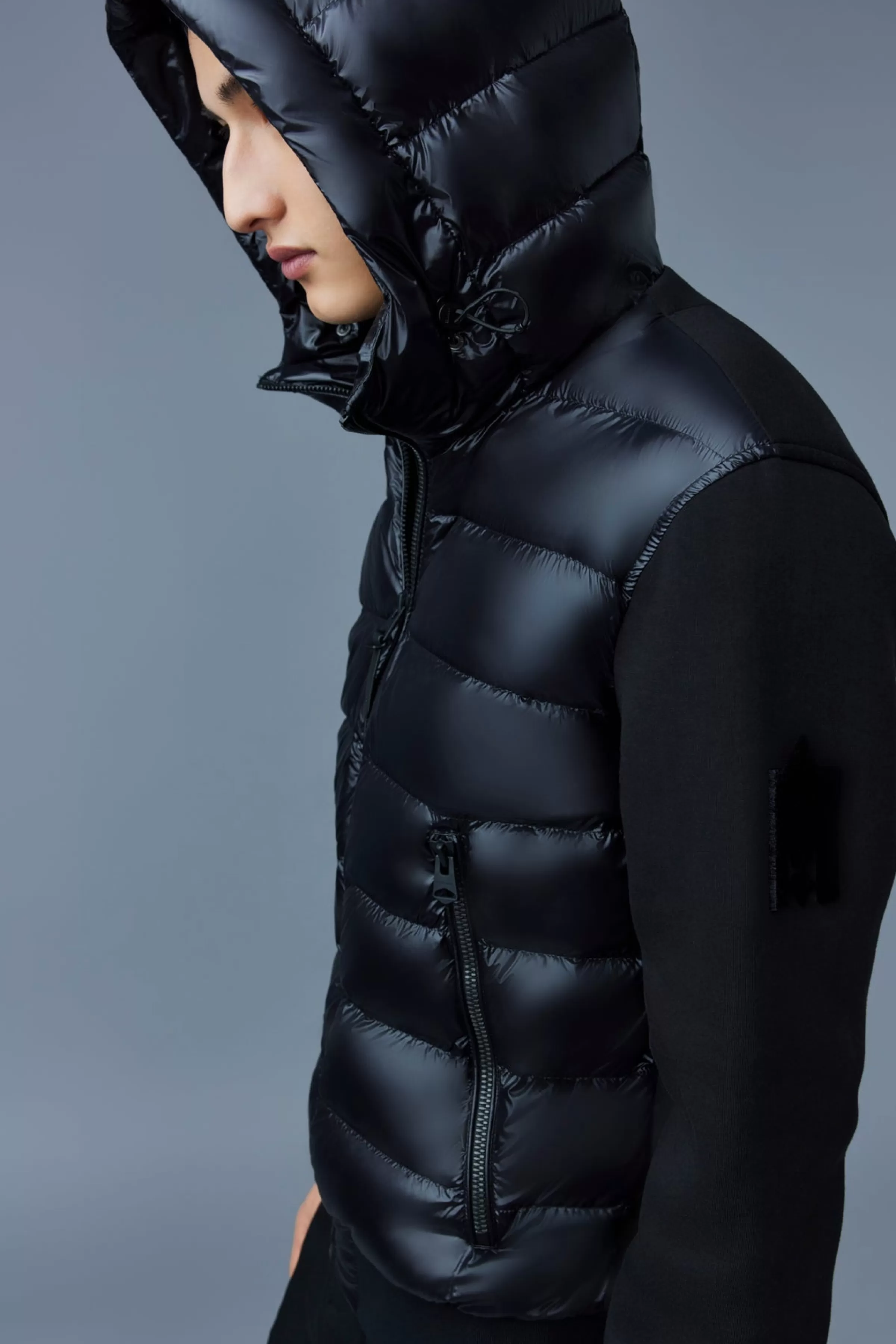 Frank, Double-face Jersey Bomber Jacket With Hood For Men | ® US | Mackage Discount