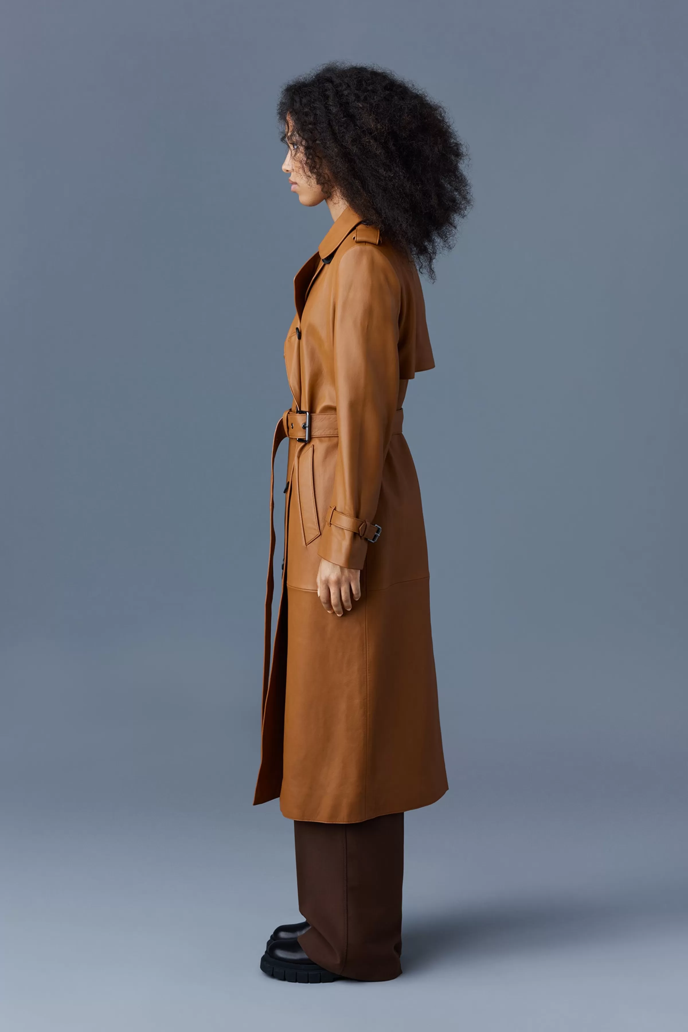 Gael, (R) Leather Trench Coat With Belt For Ladies | ® US | Mackage Cheap
