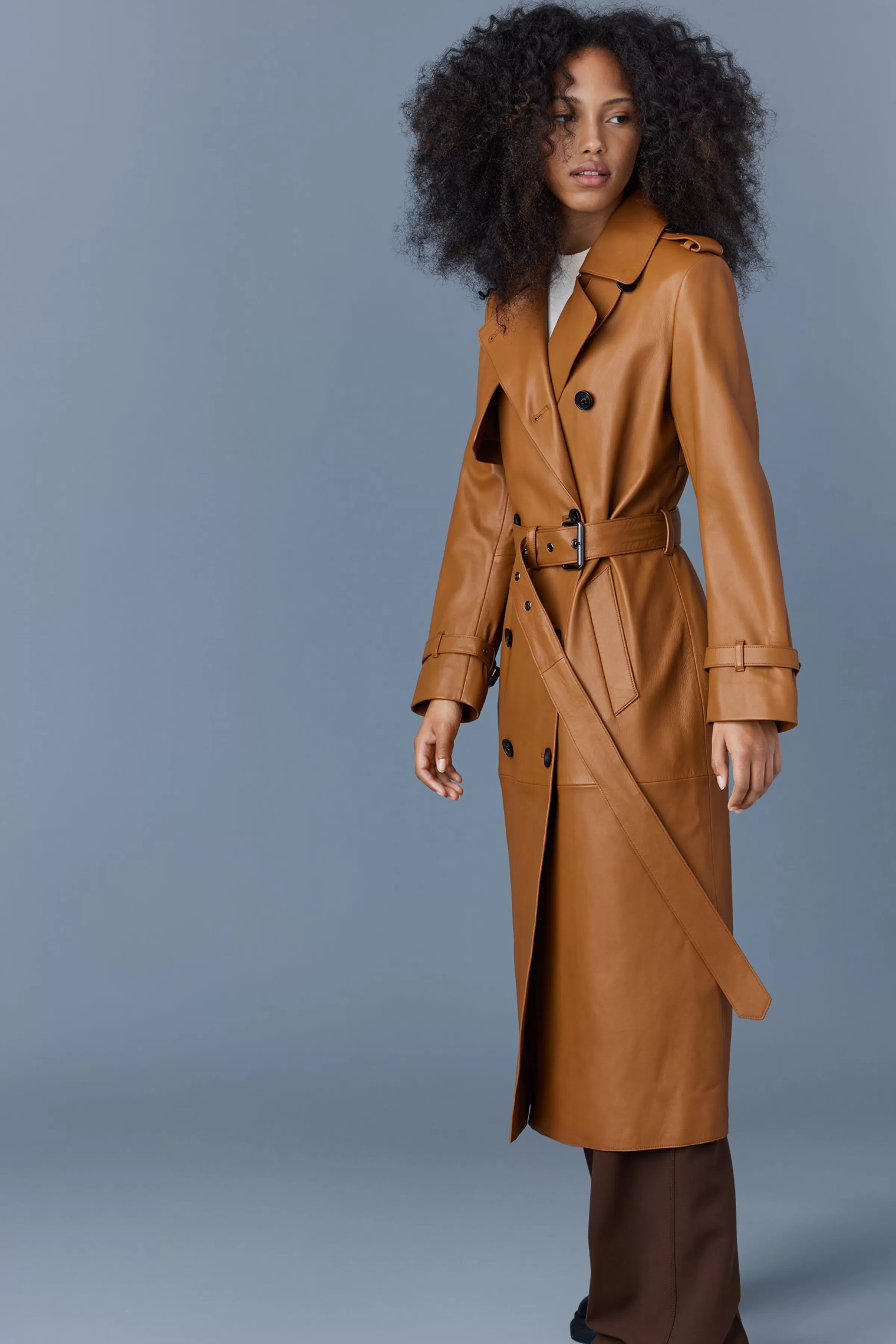 Gael, (R) Leather Trench Coat With Belt For Ladies | ® US | Mackage Cheap