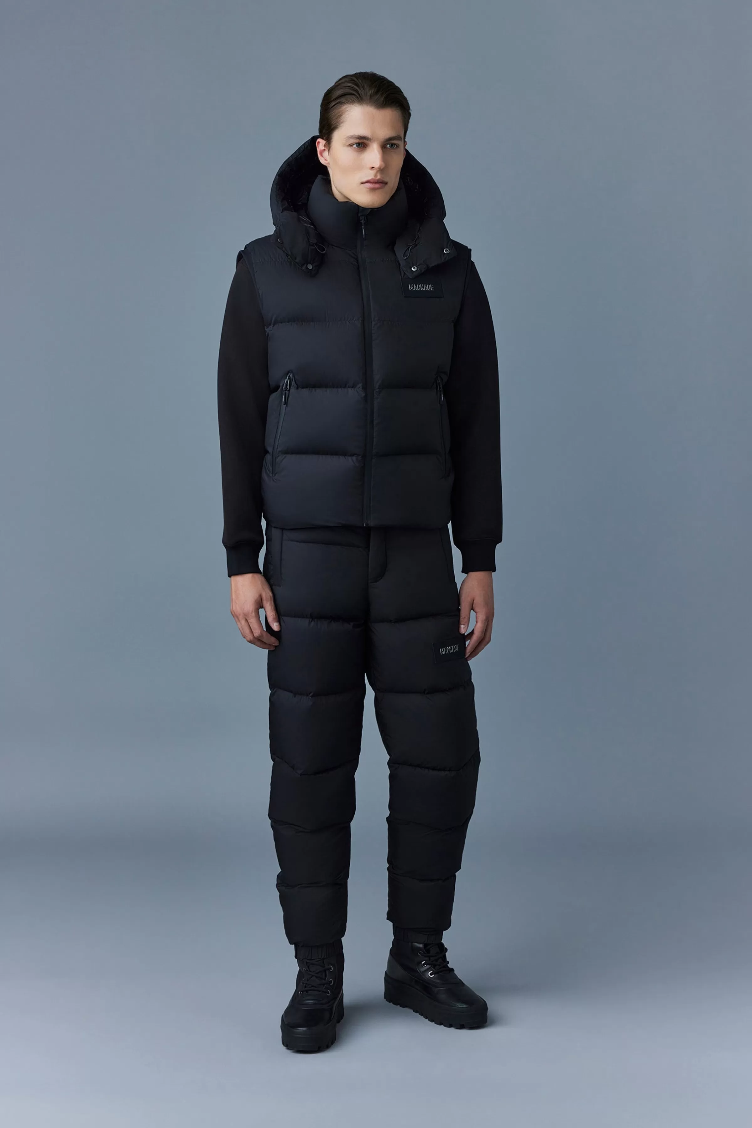 Hugh, Down Vest With Removable Hood For Men | ® US | Mackage Fashion