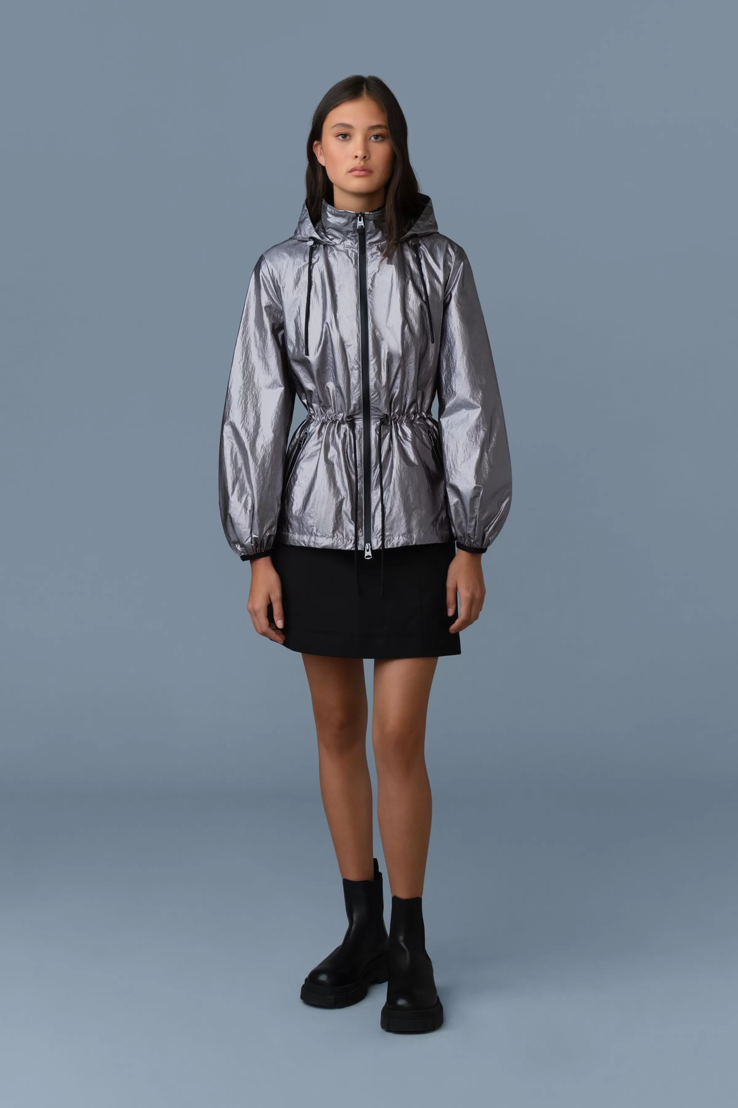 Isha, Rain Jacket With Balloon Sleeves | ® US | Mackage Fashion