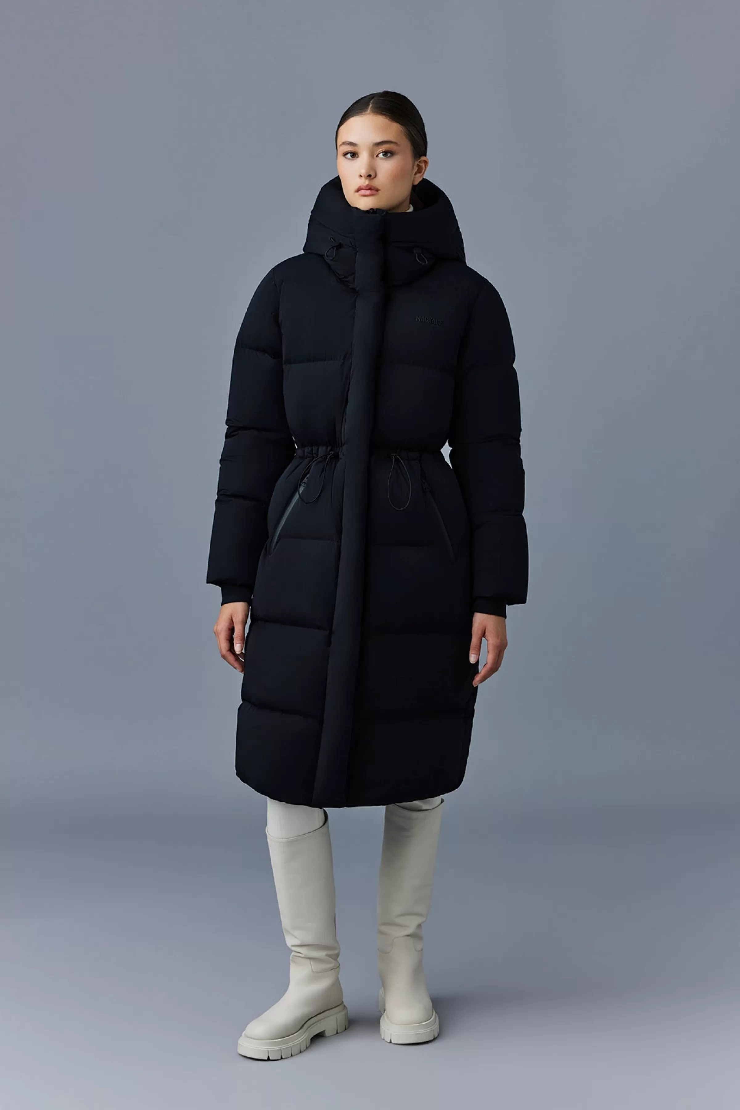 Ishani, Long Down Quilted Coat With Hood For Ladies | ® US | Mackage Flash Sale