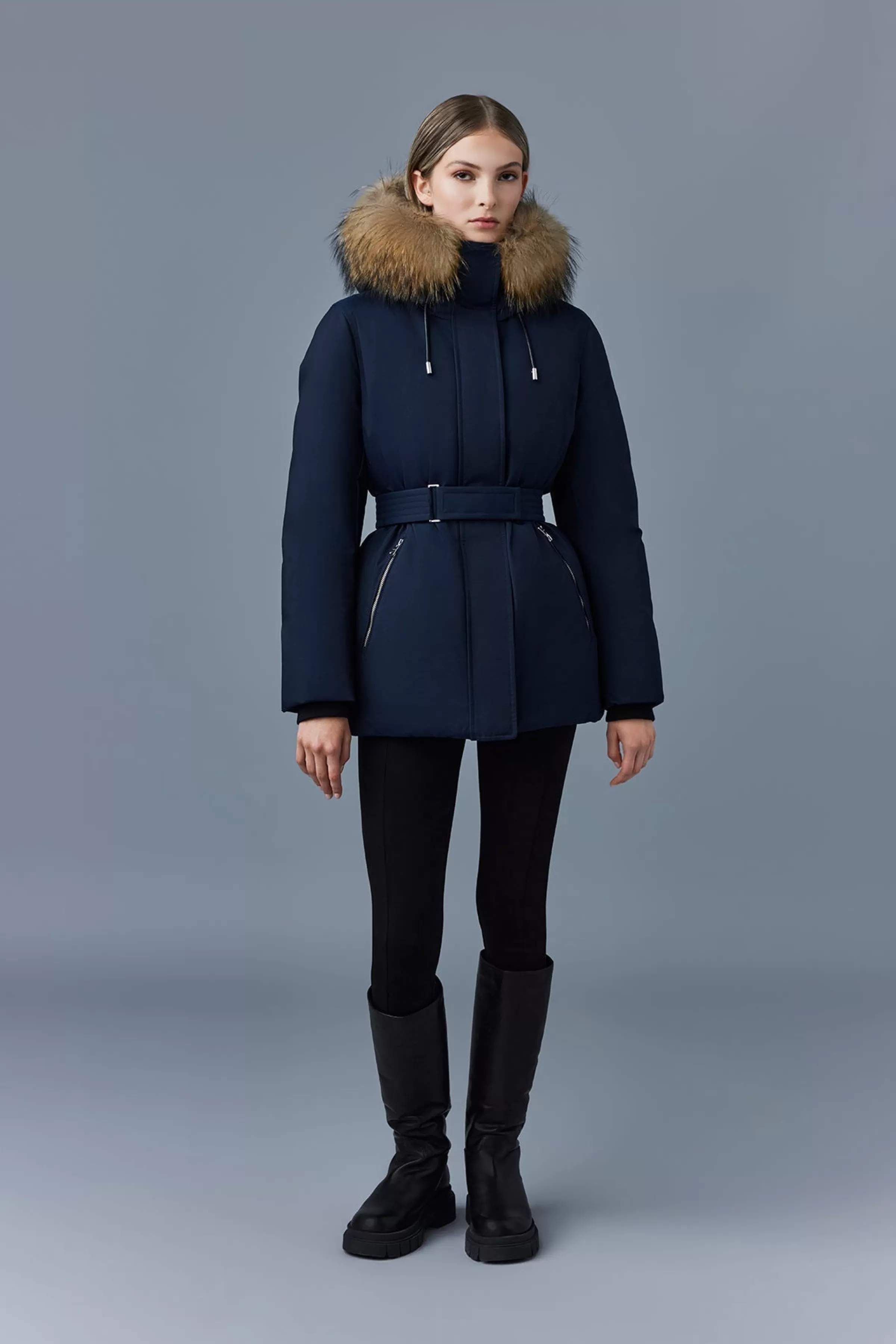Jeni, 2-in-1 Down Parka With Removable Bib & Fur Trim For Ladies | ® US | Mackage Best Sale