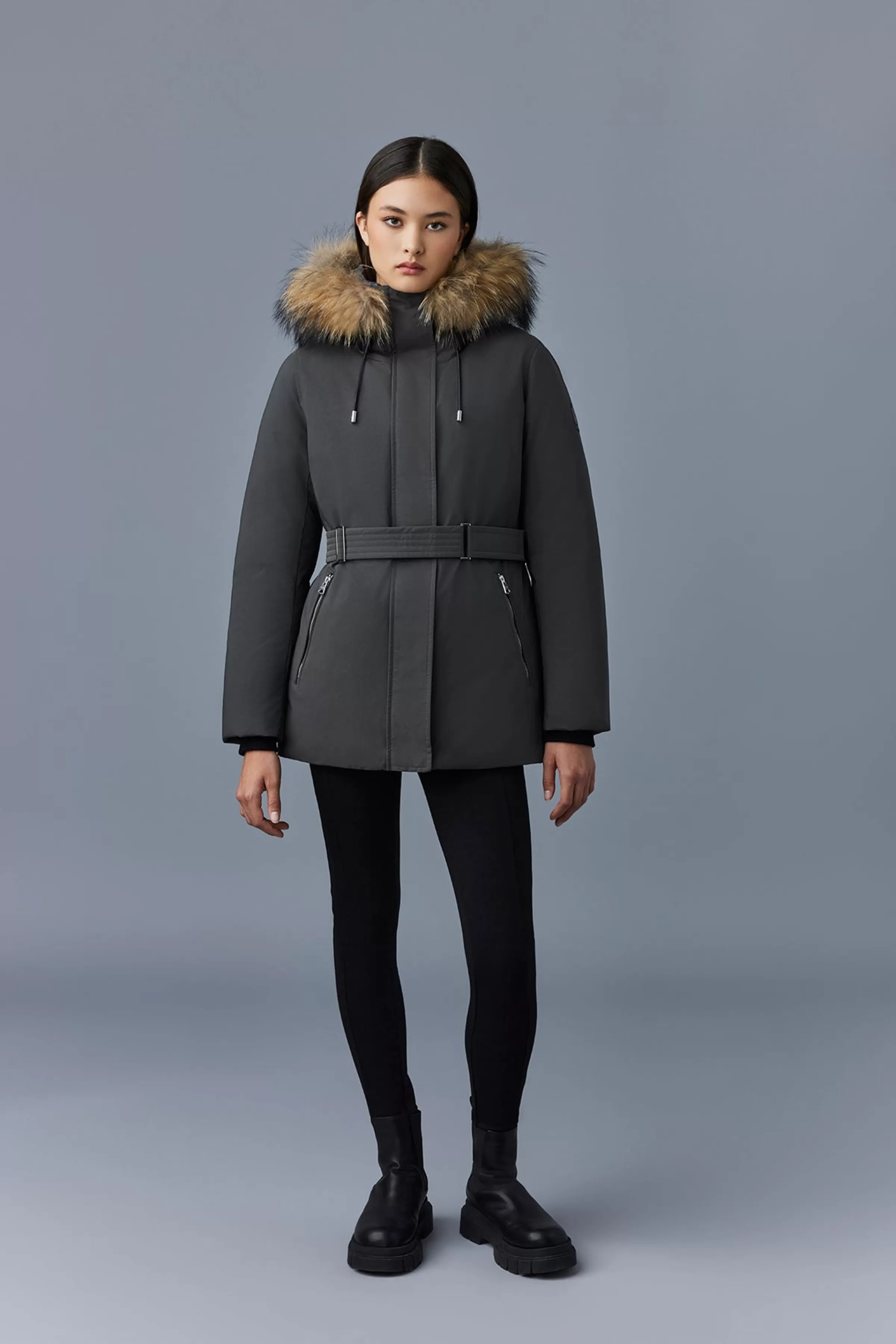 Jeni, 2-in-1 Down Parka With Removable Bib & Fur Trim For Ladies | ® US | Mackage Best Sale