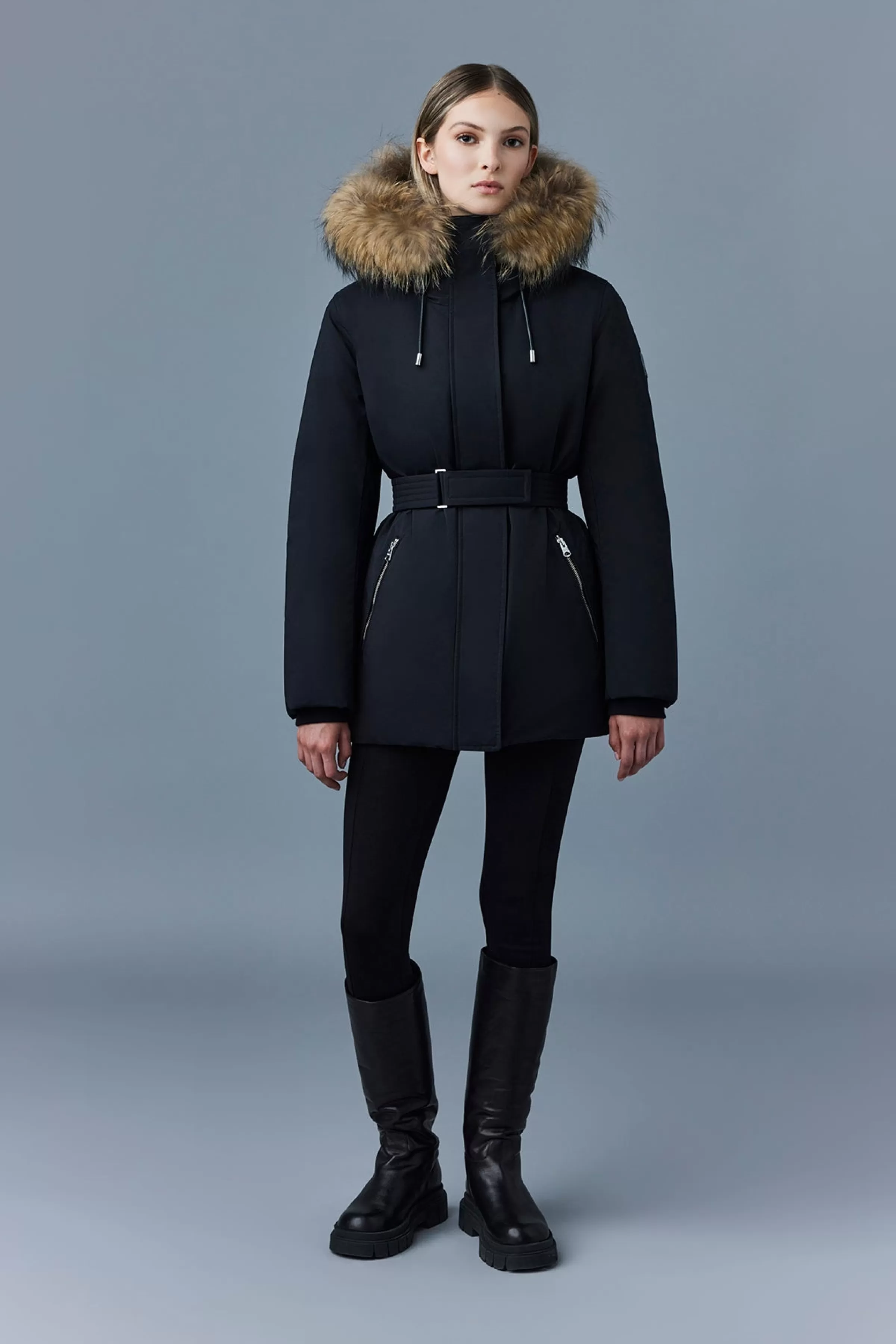 Jeni, 2-in-1 Down Parka With Removable Bib & Fur Trim For Ladies | ® US | Mackage Best Sale