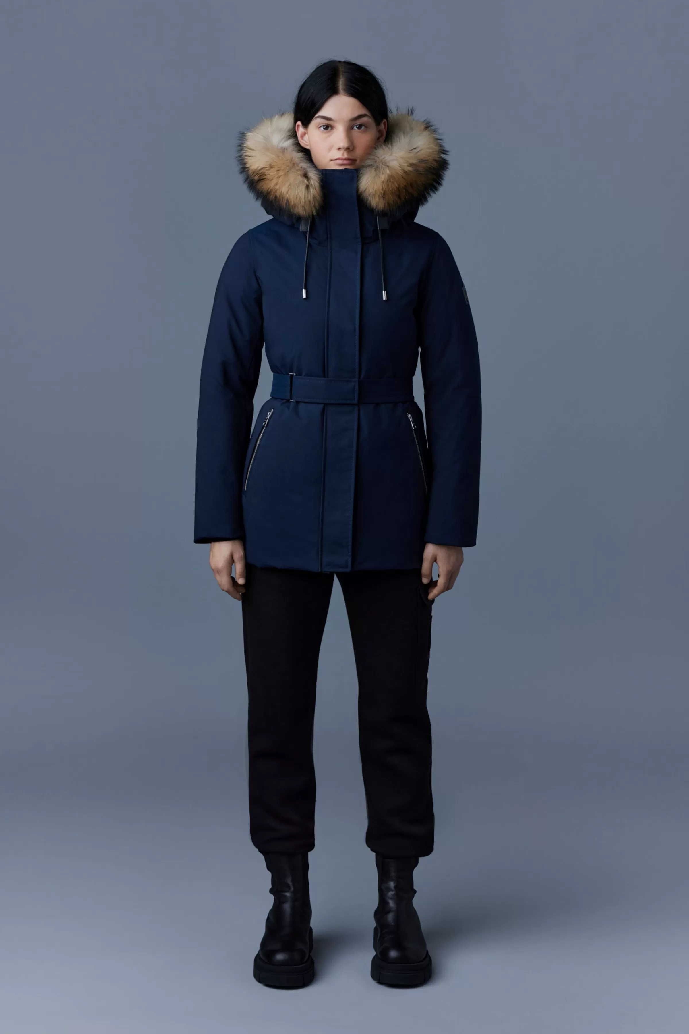 Jeni, 2-in-1 Down Parka With Removable Bib And Natural Fur For Ladies | ® US | Mackage Shop