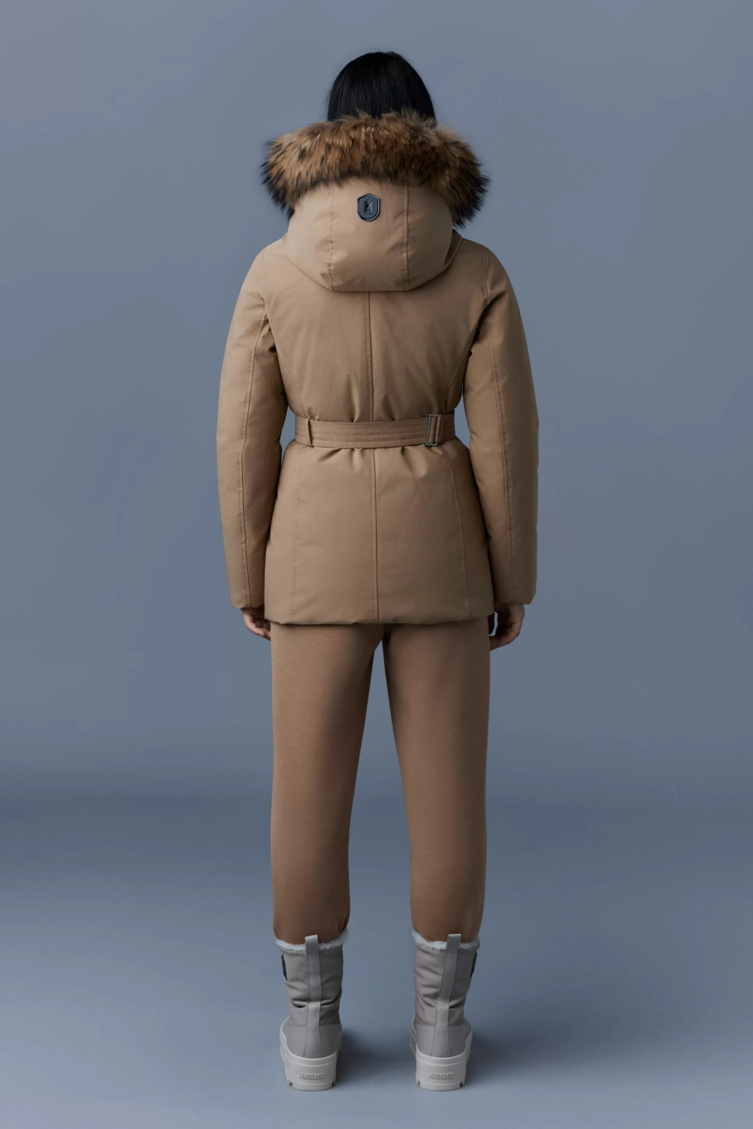 Jeni, 2-in-1 Down Parka With Removable Bib And Natural Fur For Ladies | ® US | Mackage Shop