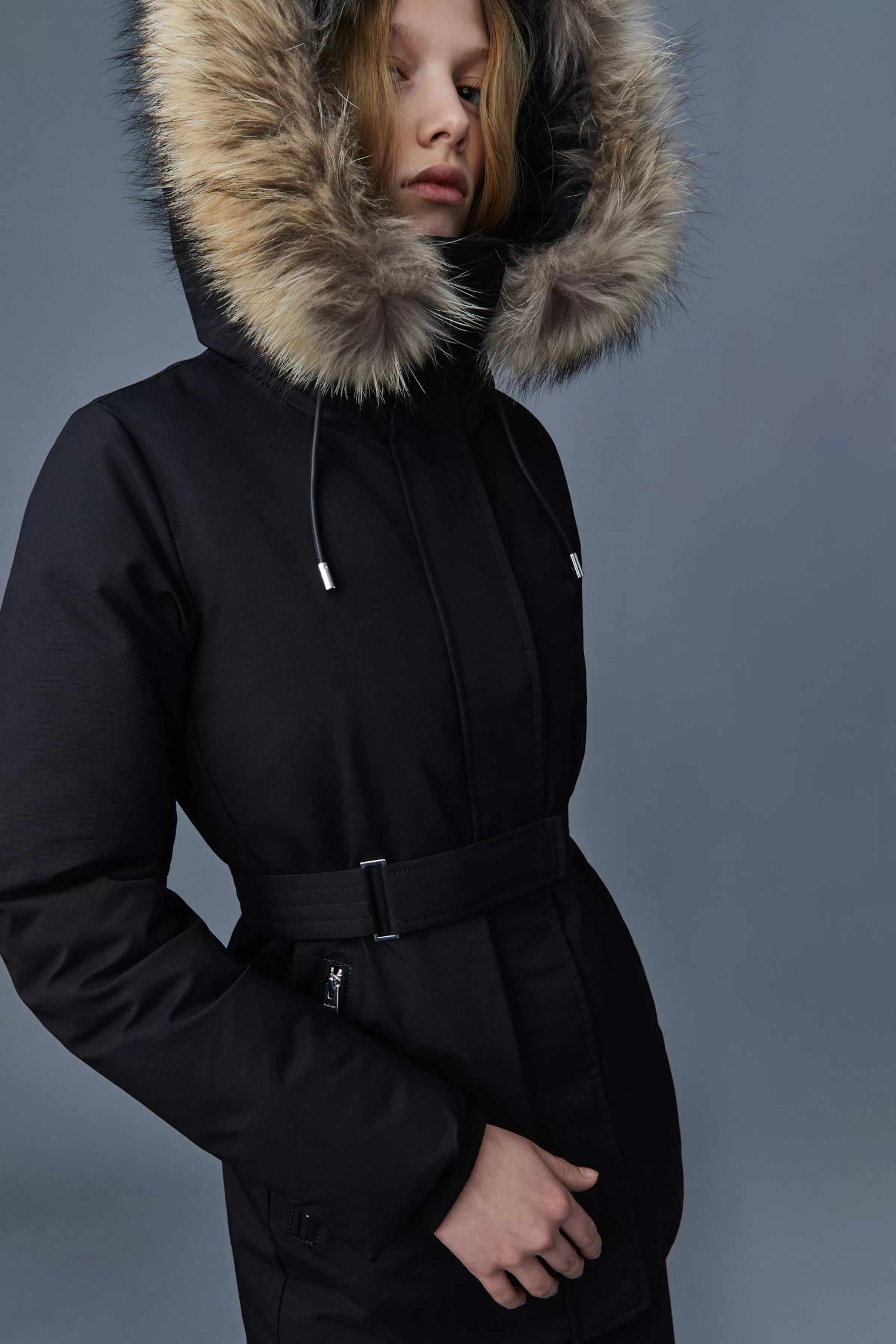 Jeni, 2-in-1 Down Parka With Removable Bib And Natural Fur For Ladies | ® US | Mackage Shop