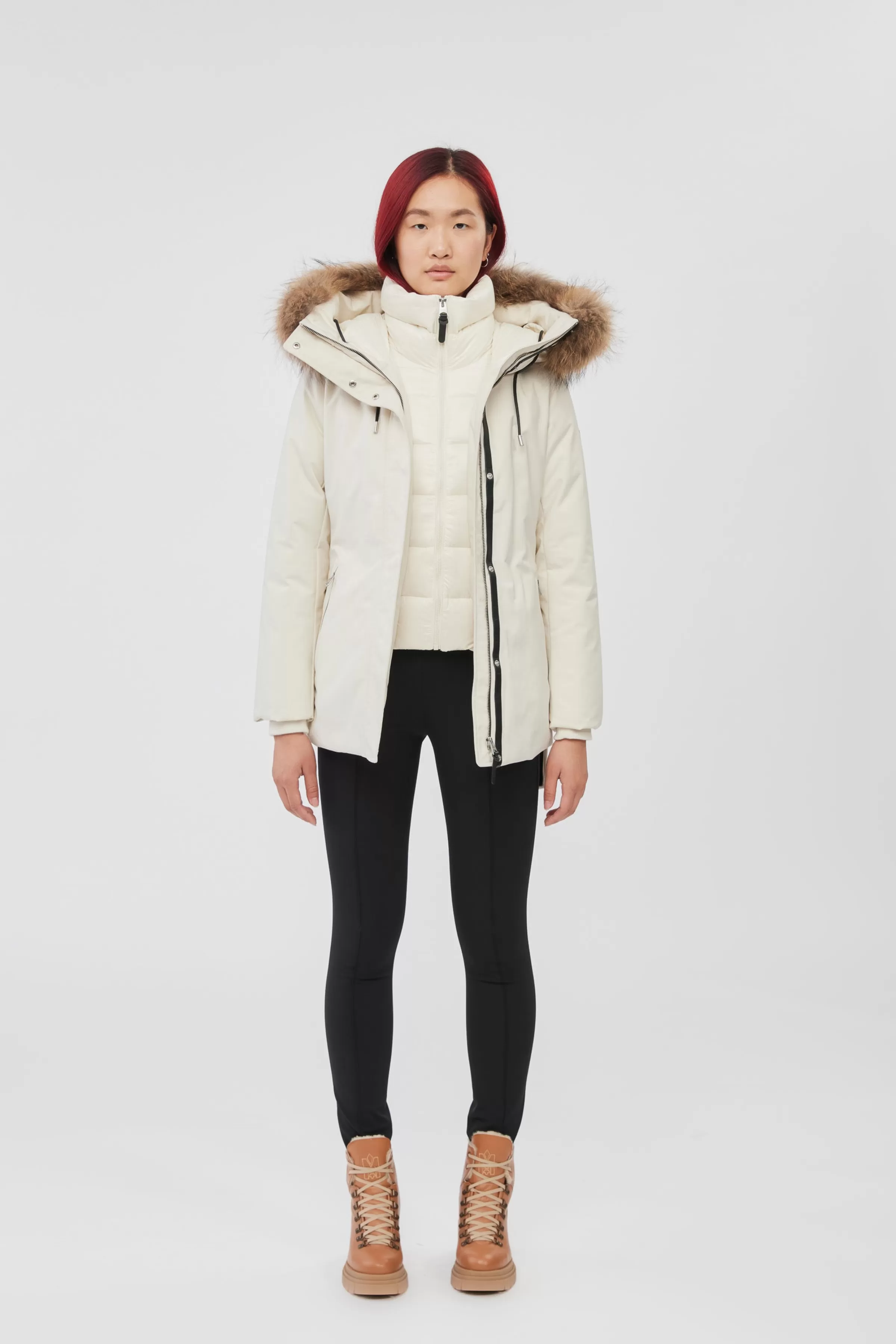 Jeni, 2-in-1 Down Parka With Removable Bib And Natural Fur For Ladies | ® US | Mackage Shop