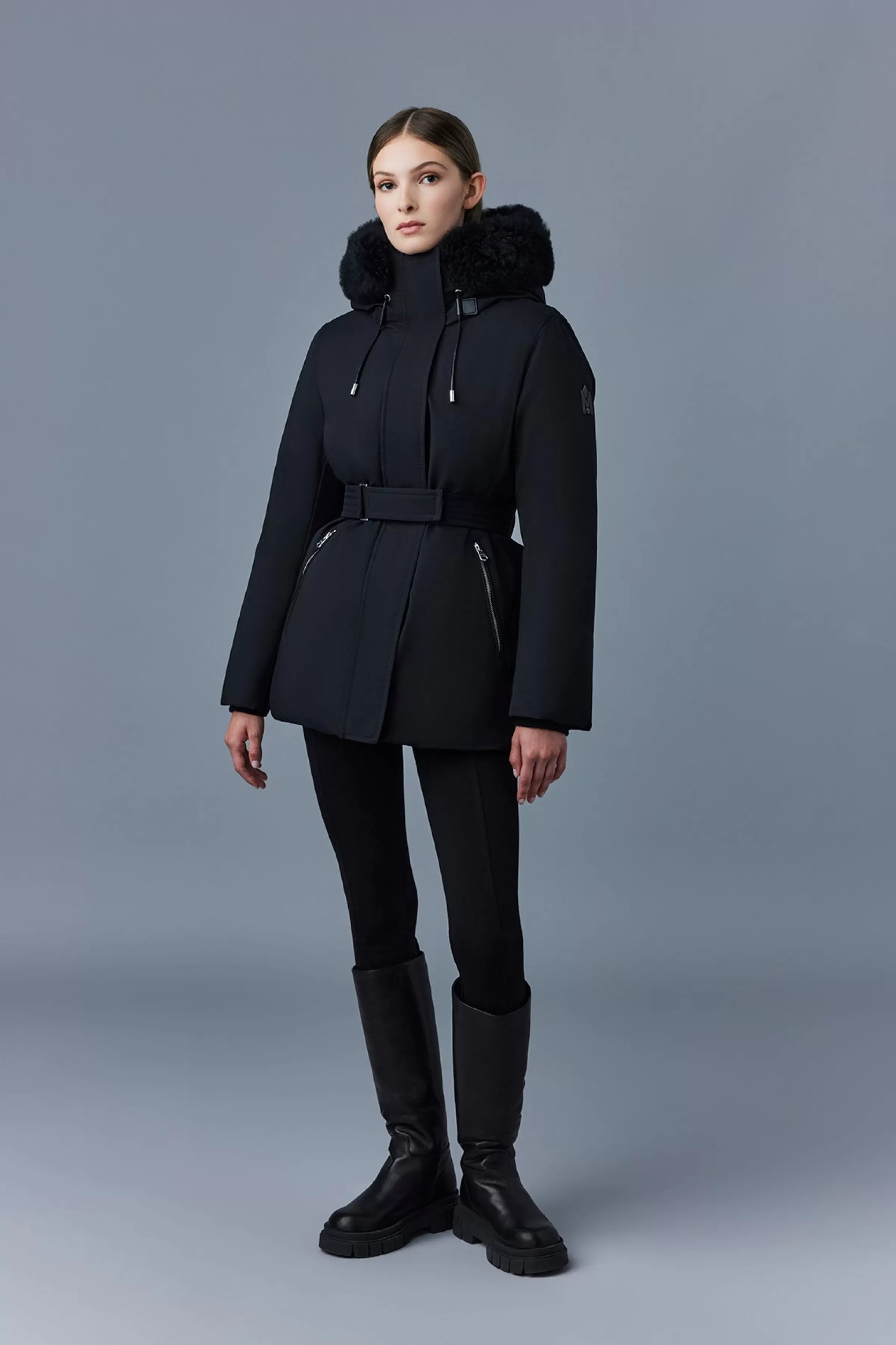 Jeni, 2-in-1 Down Parka With Removable Bib And Sheepskin Trim For Ladies | ® US | Mackage Hot
