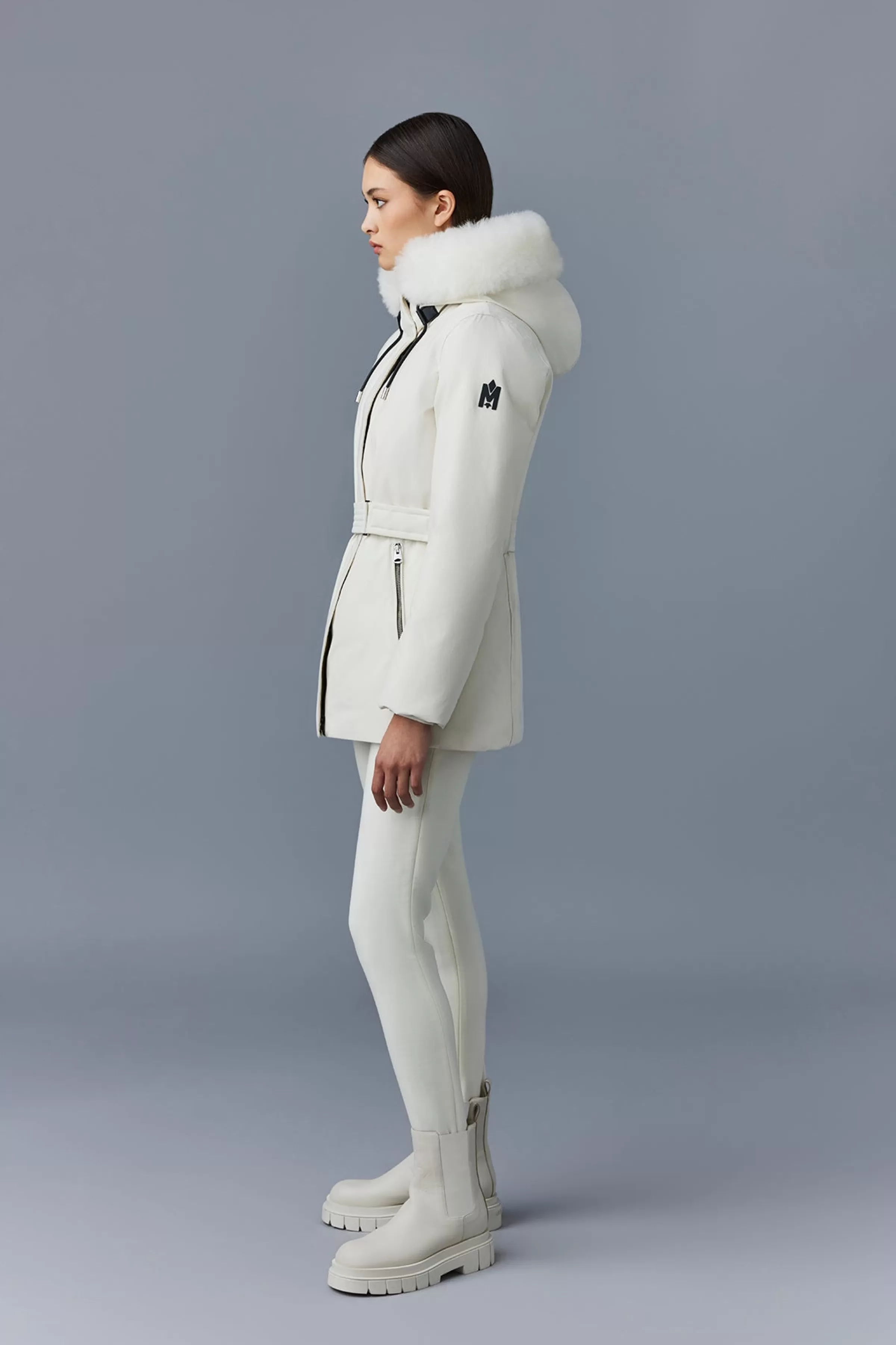 Jeni, 2-in-1 Down Parka With Removable Bib And Sheepskin Trim For Ladies | ® US | Mackage Hot