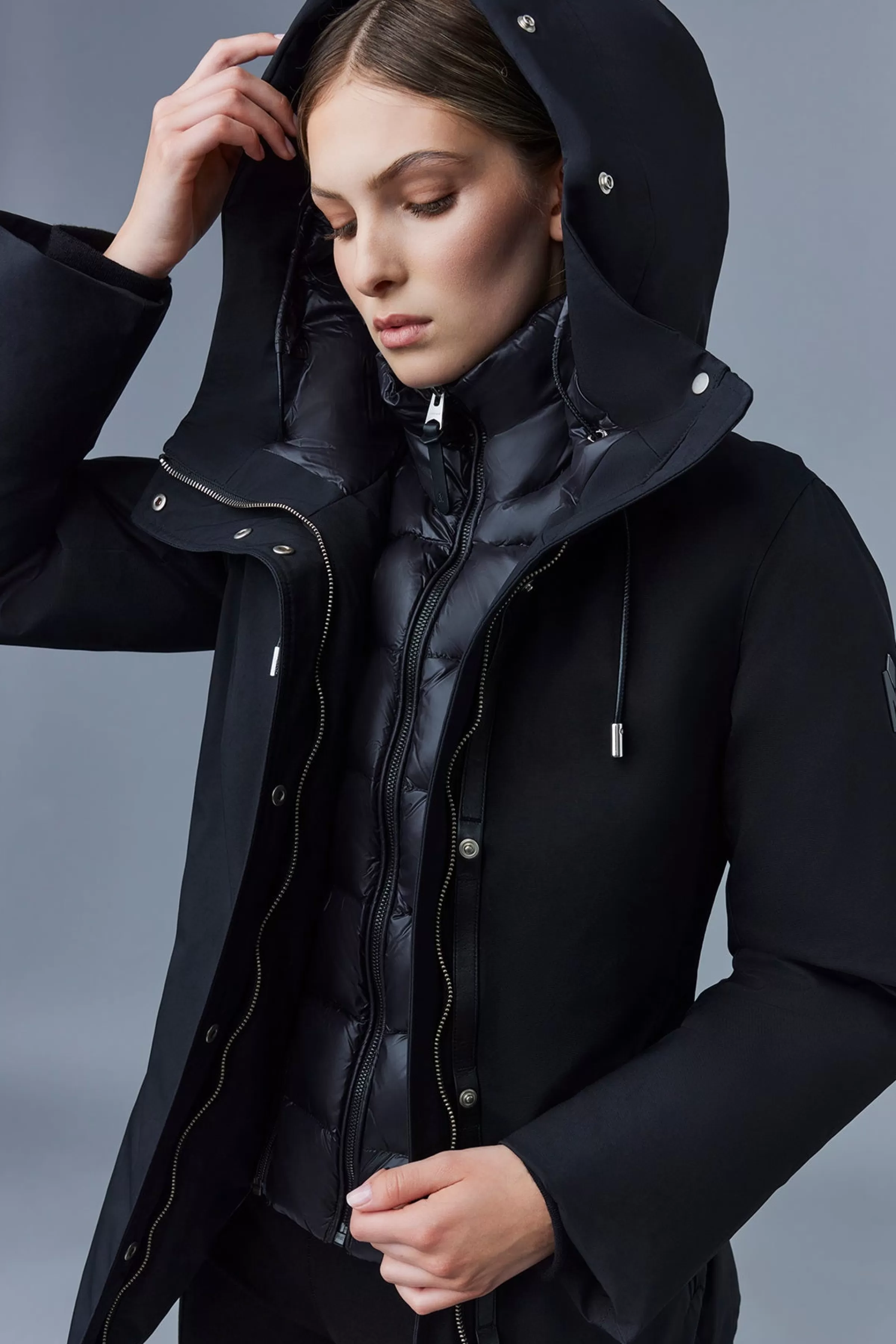 Jeni, 2-in-1 Down Parka With Removable Bib And Sheepskin Trim For Ladies | ® US | Mackage Hot