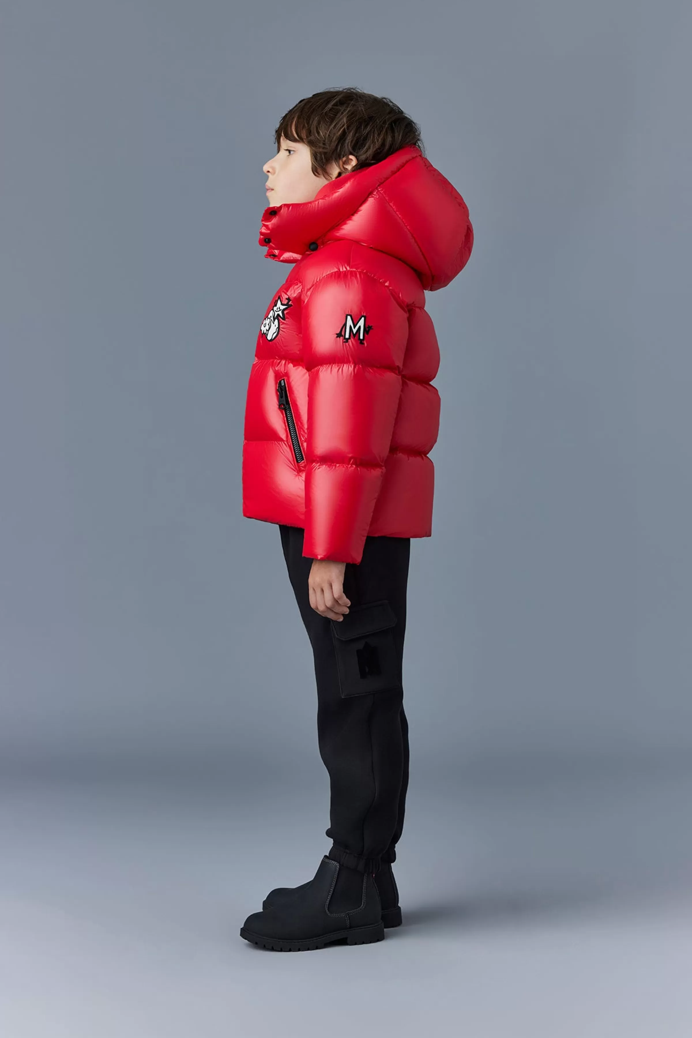 Jesse, Lightweight Down Jacket With Collab Logo And Graphics For Kids (8-14 Years) | ® US | Mackage Cheap