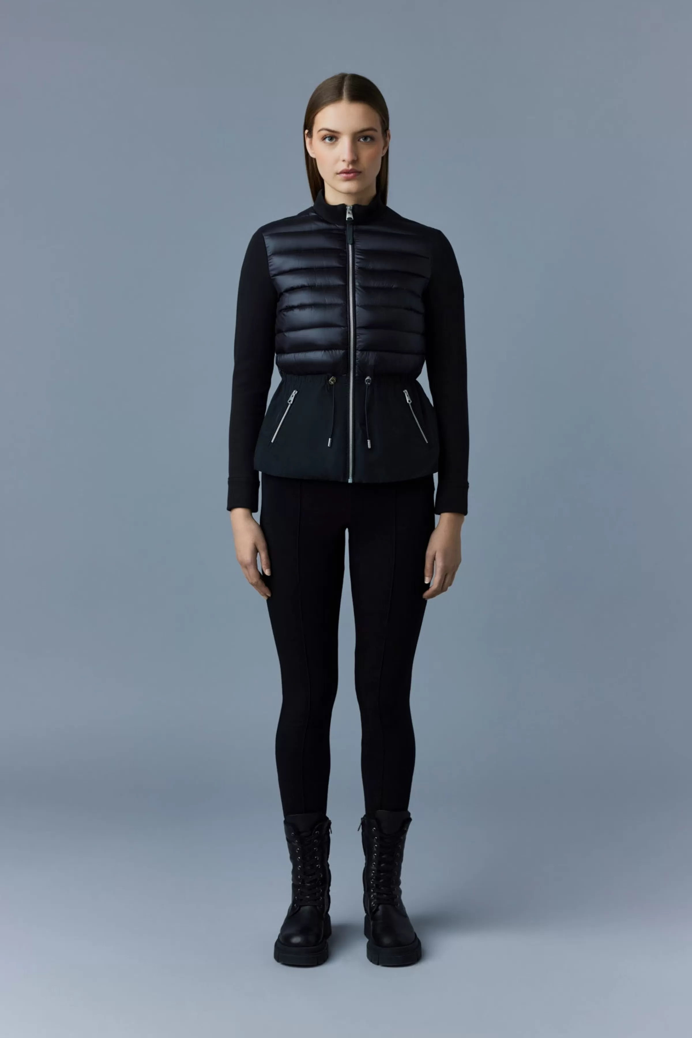 Joyce, Hybrid Jacket With Peplum For Ladies | ® US | Mackage New