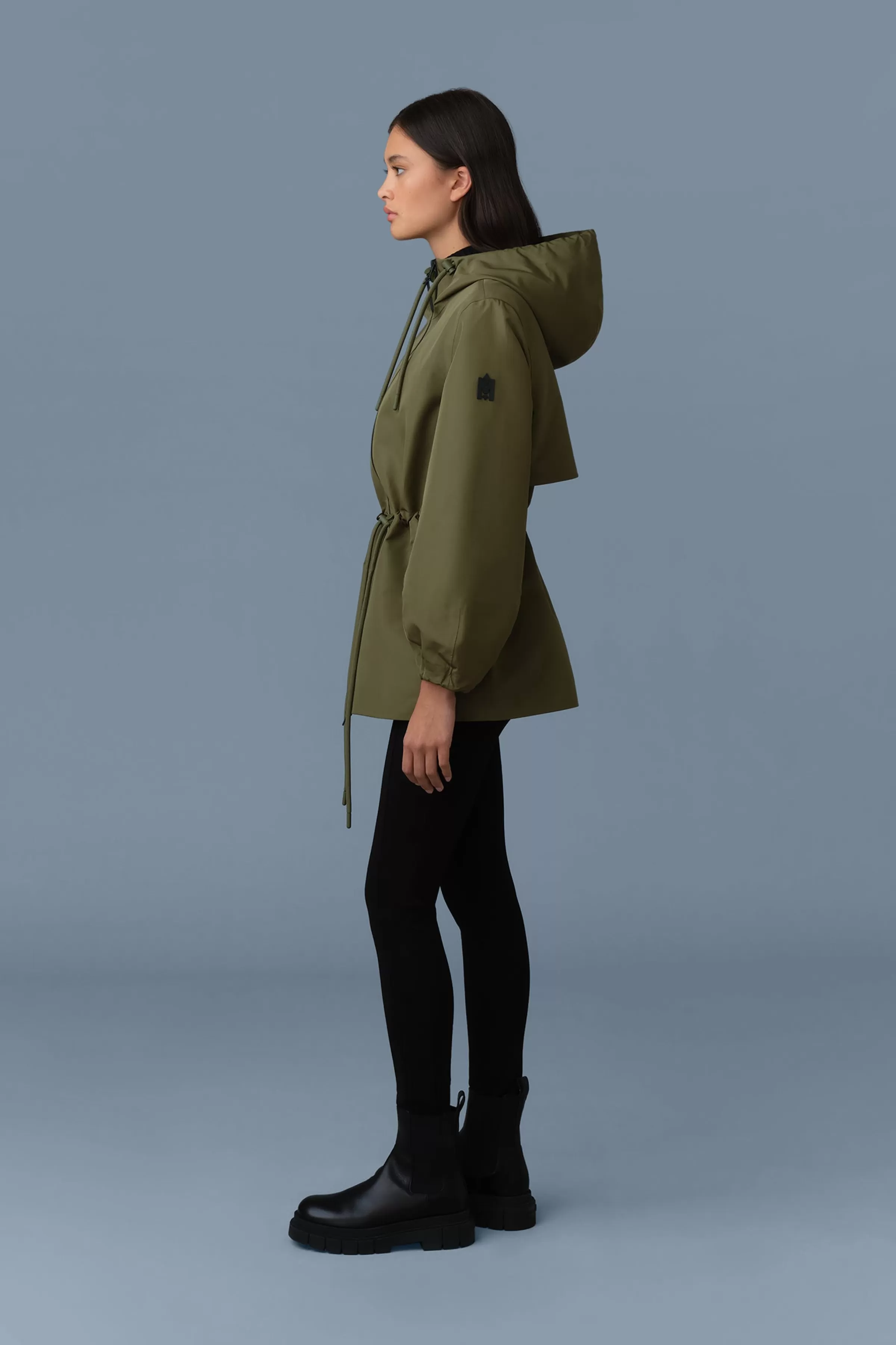 Kalea, Technical Rain Jacket With Drawcord Waist | ® US | Mackage Best