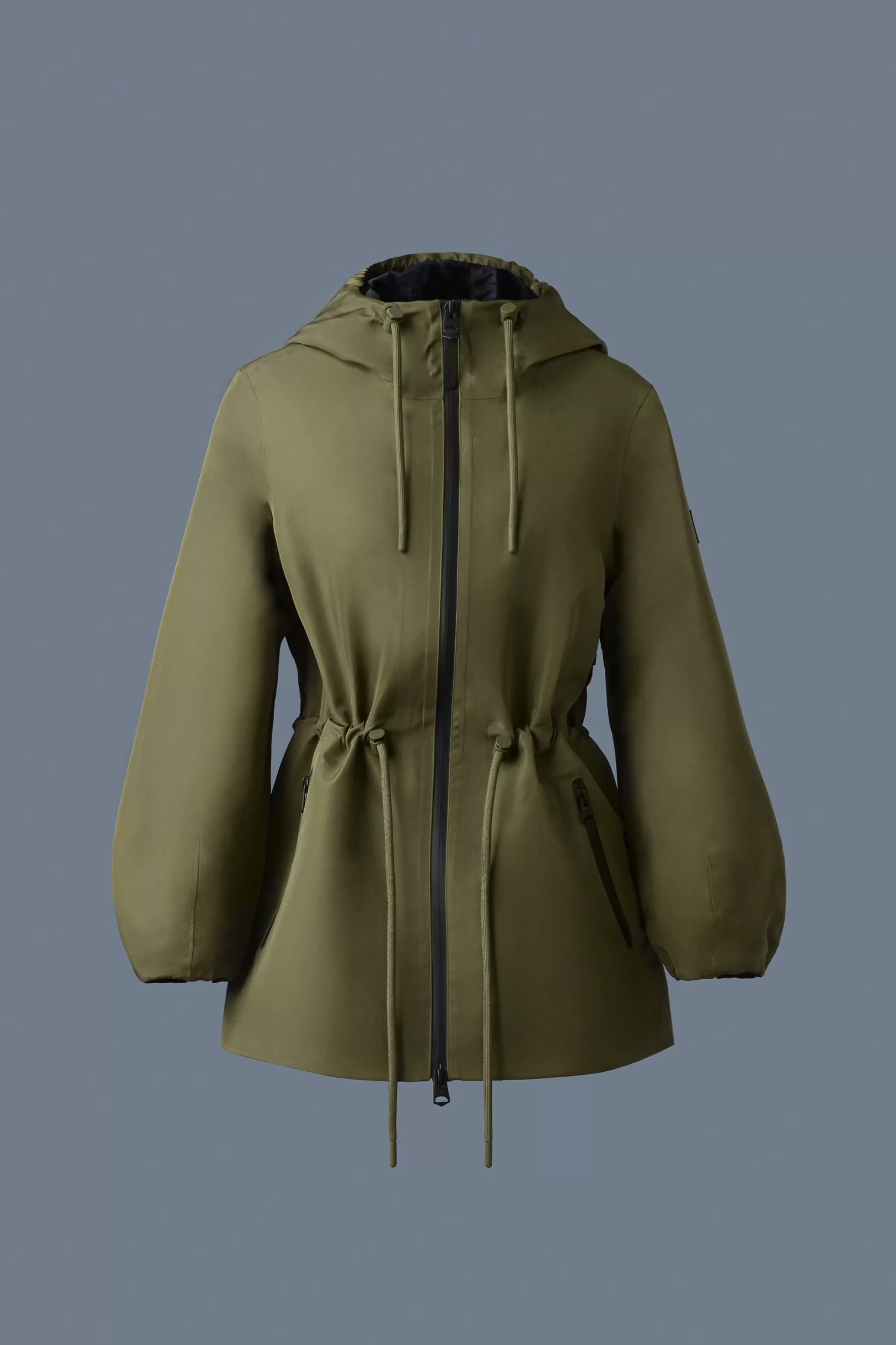 Kalea, Technical Rain Jacket With Drawcord Waist | ® US | Mackage Shop
