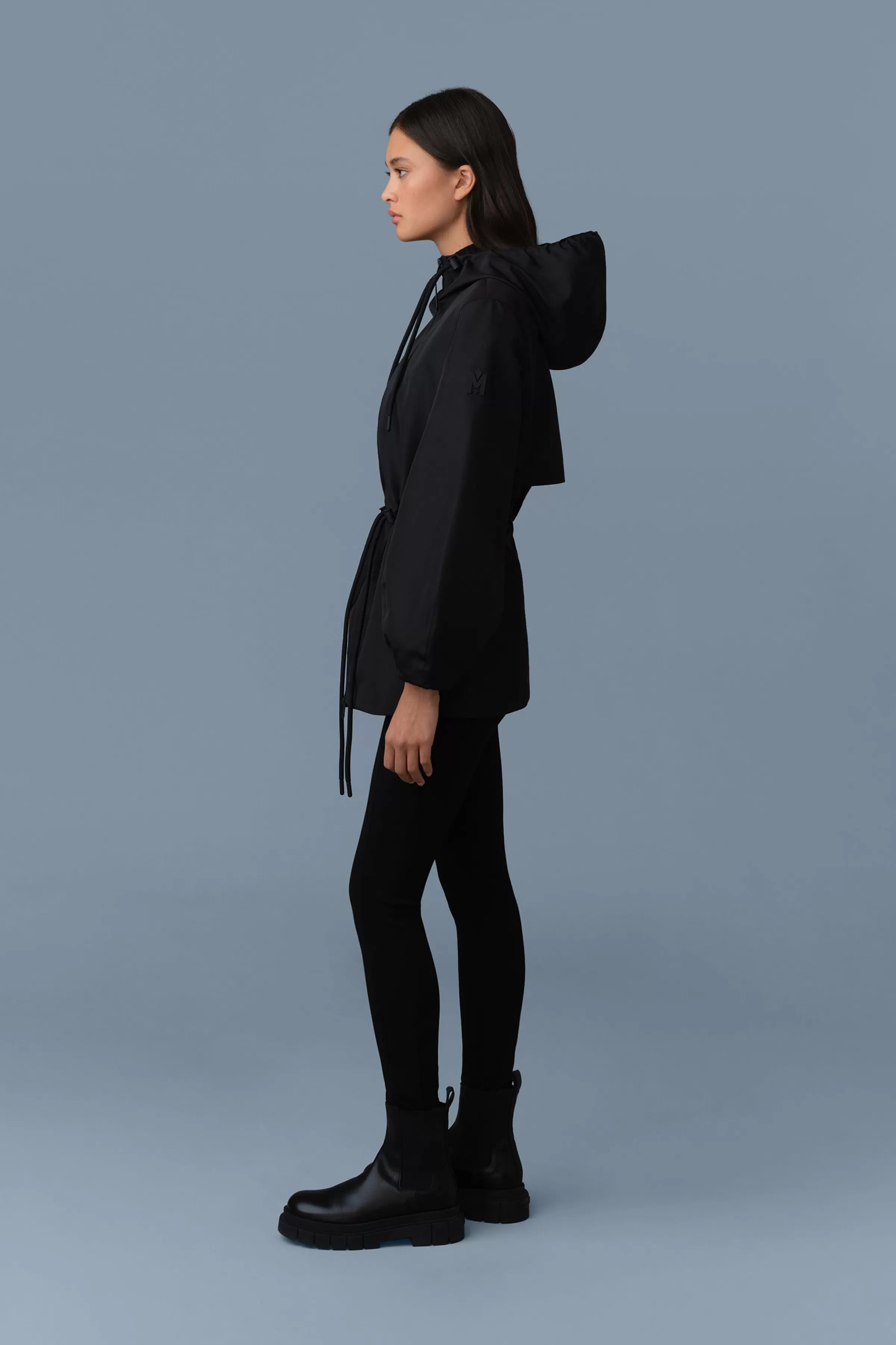 Kalea, Technical Rain Jacket With Drawcord Waist | ® US | Mackage Shop