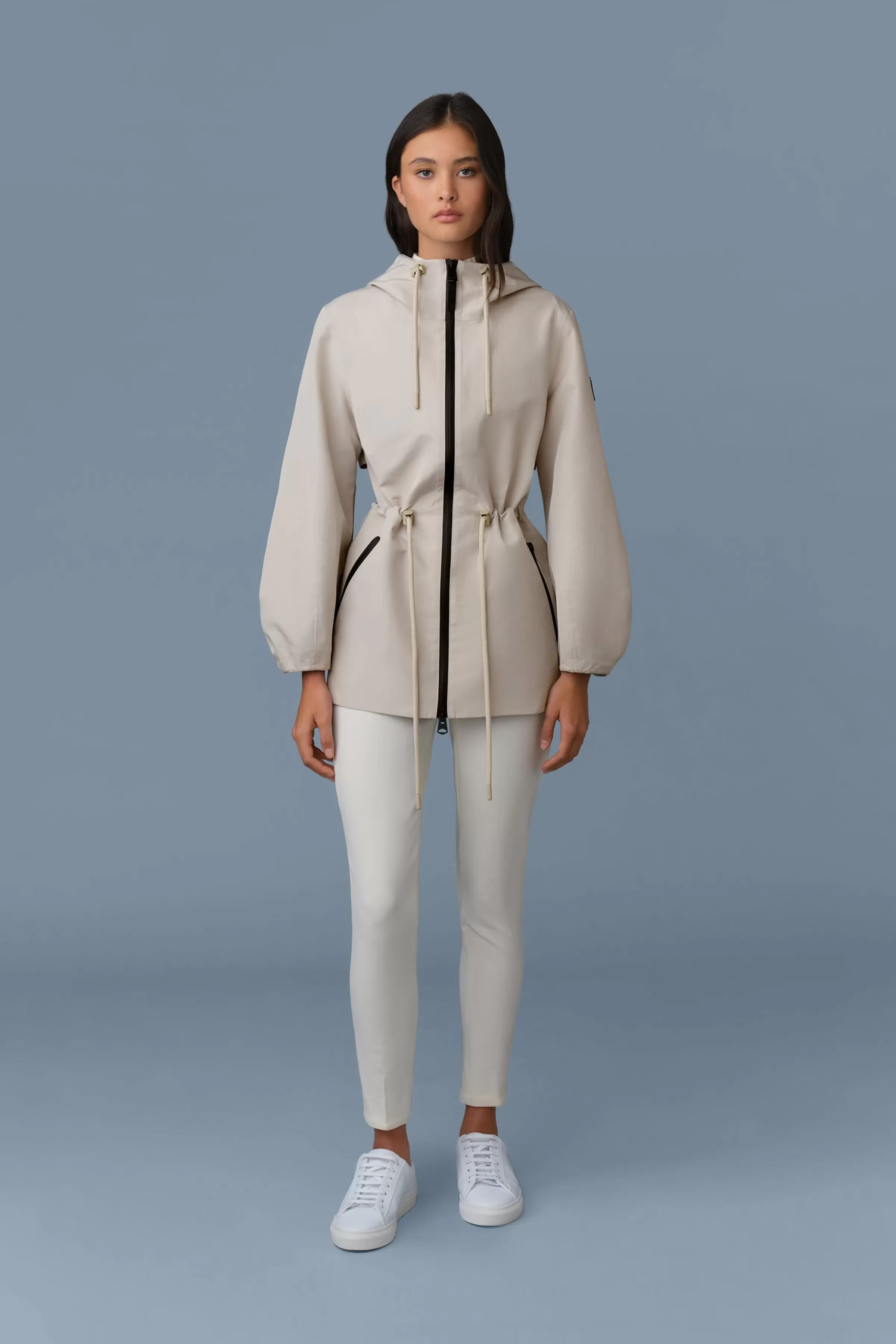 Kalea, Technical Rain Jacket With Drawcord Waist | ® US | Mackage Shop