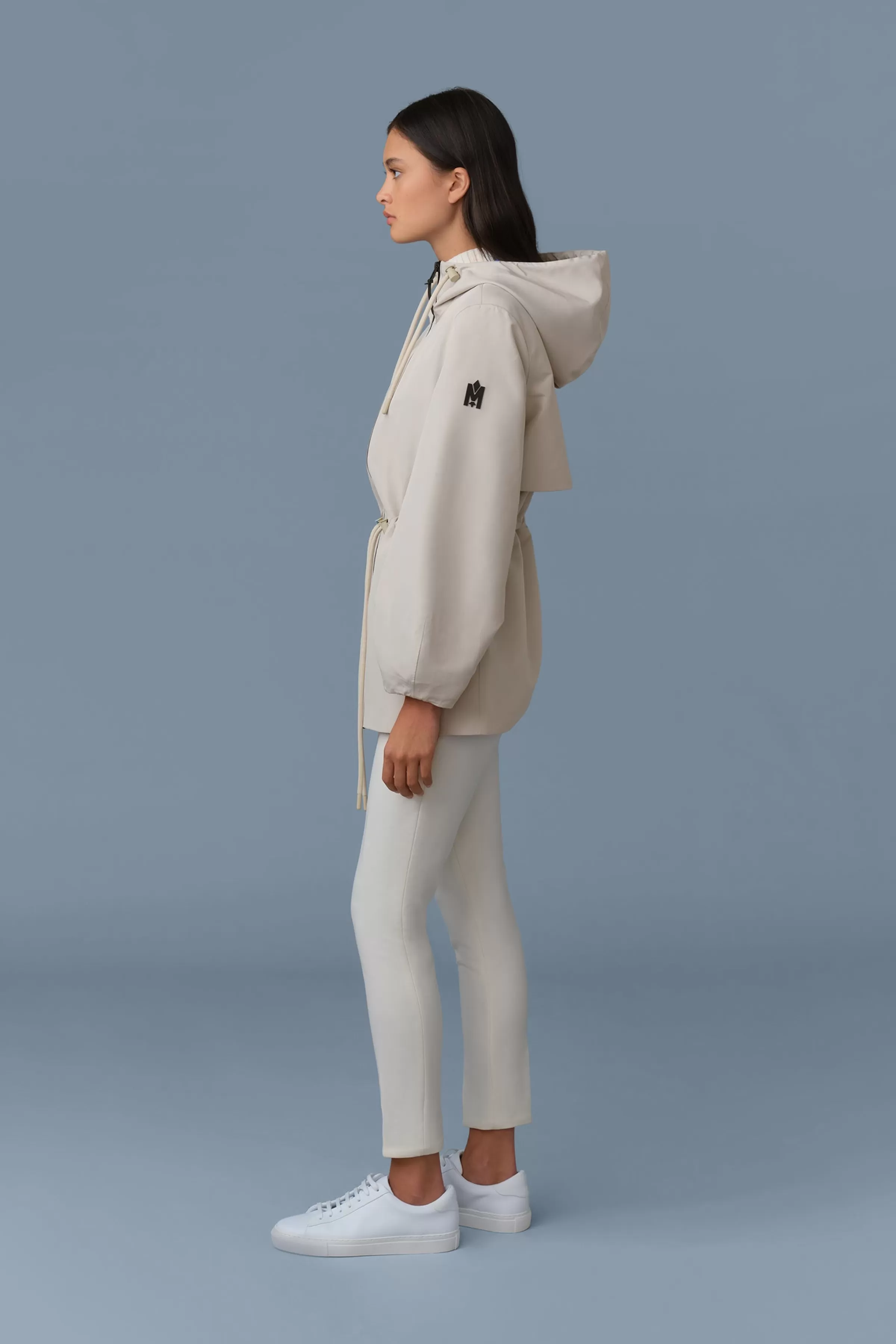 Kalea, Technical Rain Jacket With Drawcord Waist | ® US | Mackage Shop