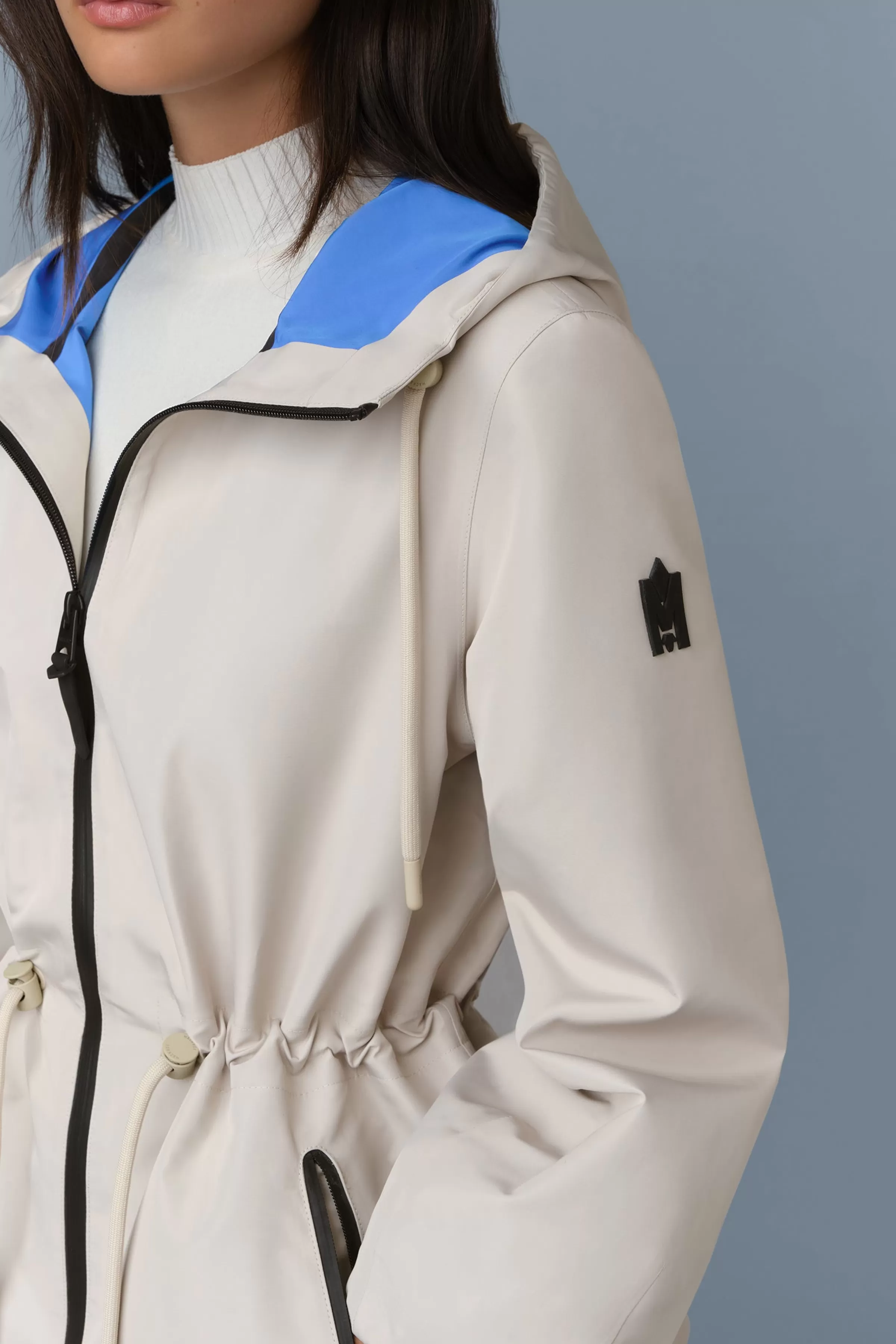 Kalea, Technical Rain Jacket With Drawcord Waist | ® US | Mackage Shop