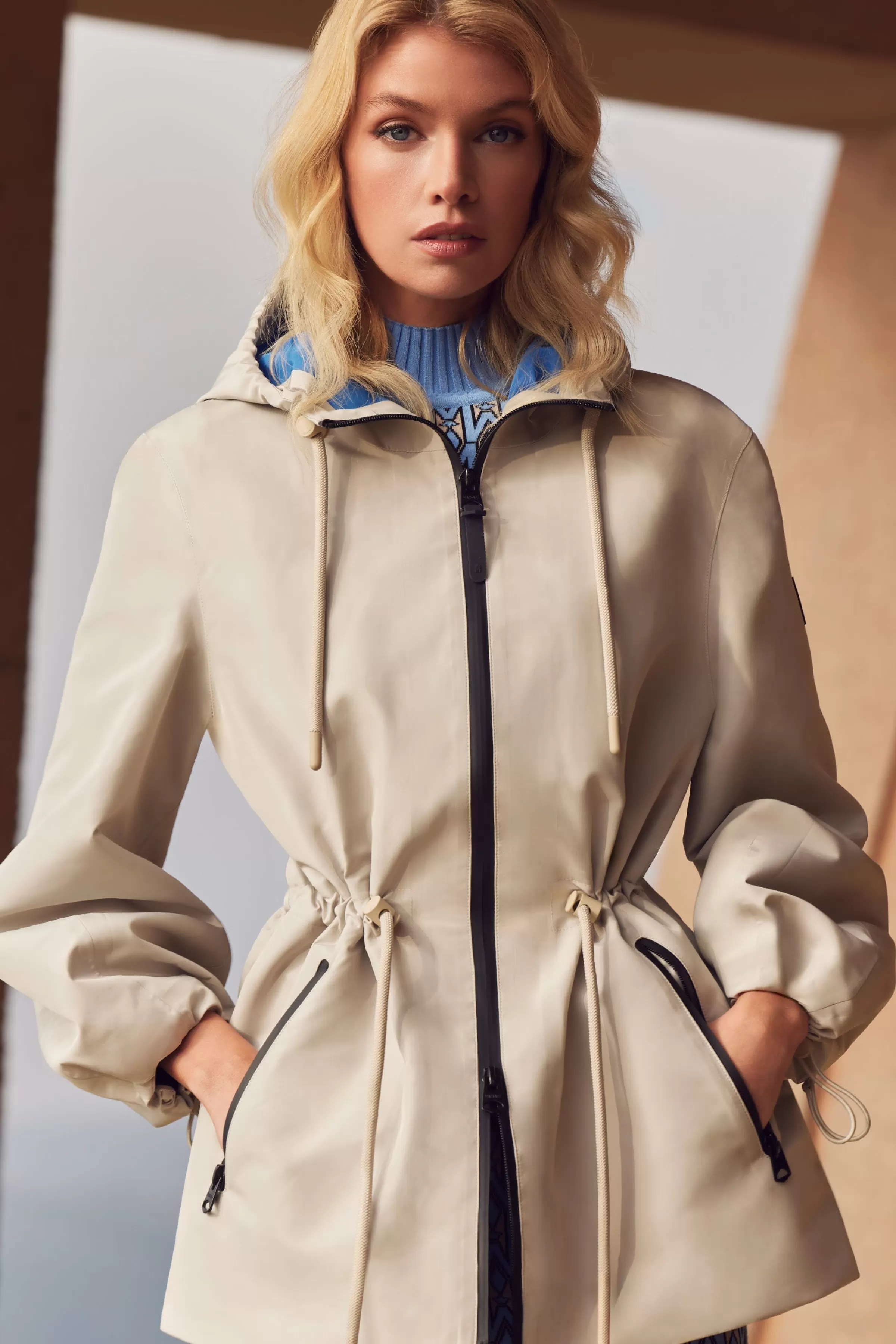Kalea, Technical Rain Jacket With Drawcord Waist | ® US | Mackage Hot
