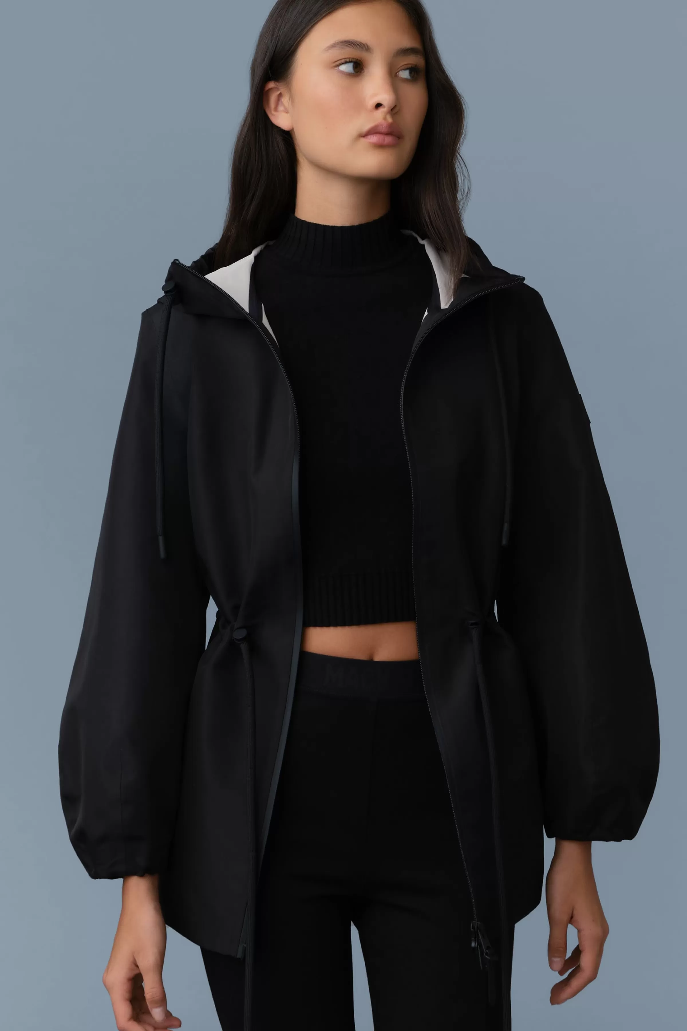 Kalea, Technical Rain Jacket With Drawcord Waist | ® US | Mackage Hot