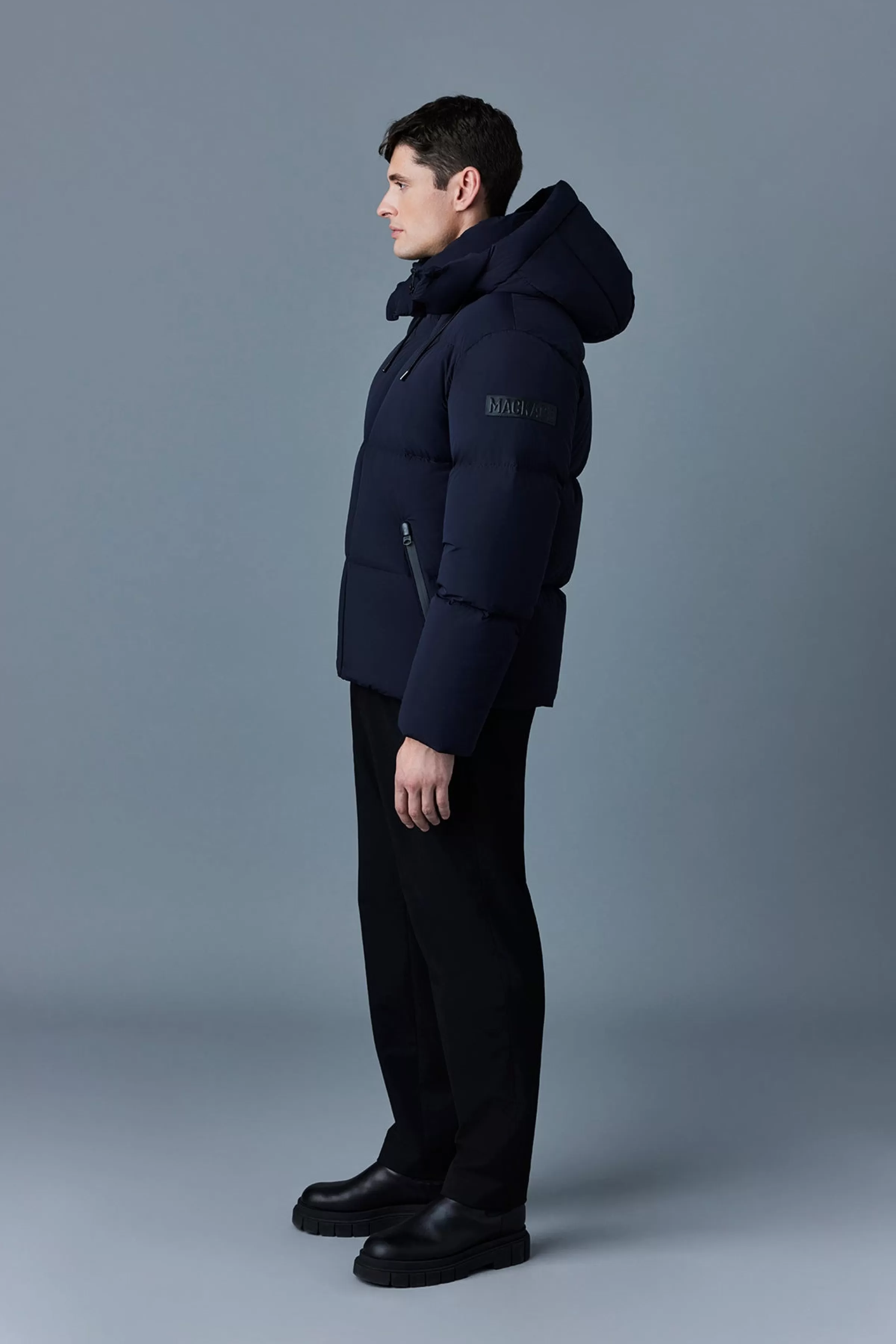 Kent, Stretch Matt Down Jacket With Hood For Men | ® US | Mackage Discount