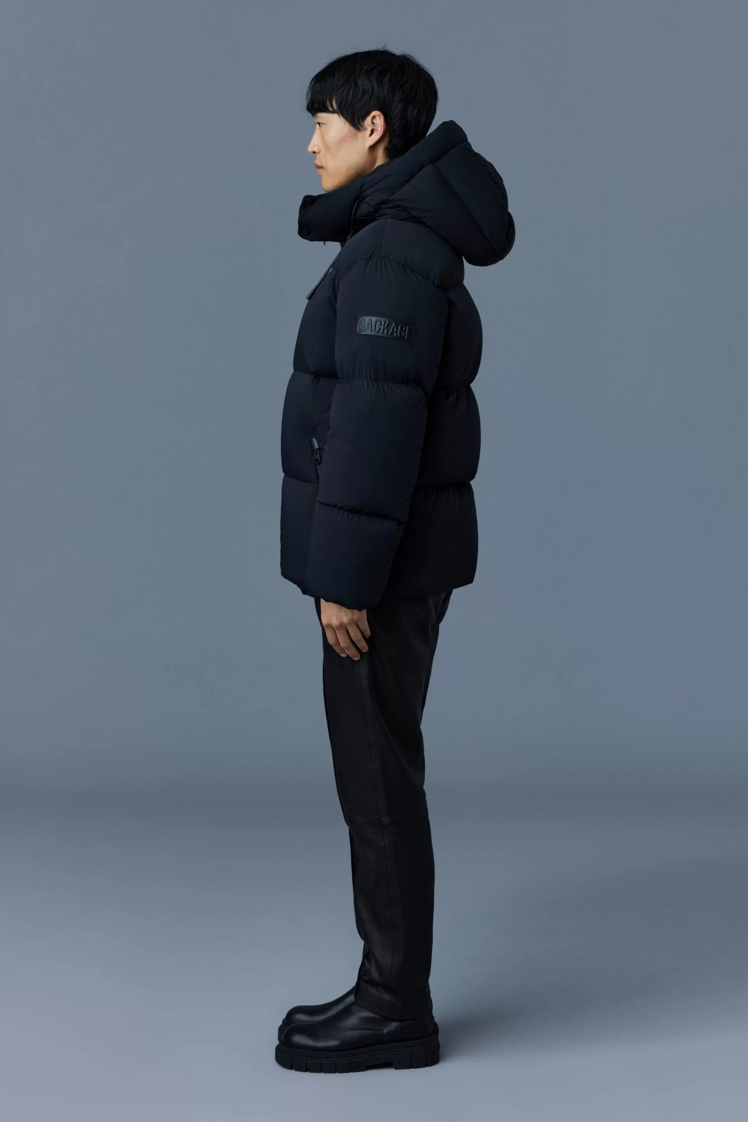 Kent, Stretch Matt Down Jacket With Hood For Men | ® US | Mackage Discount