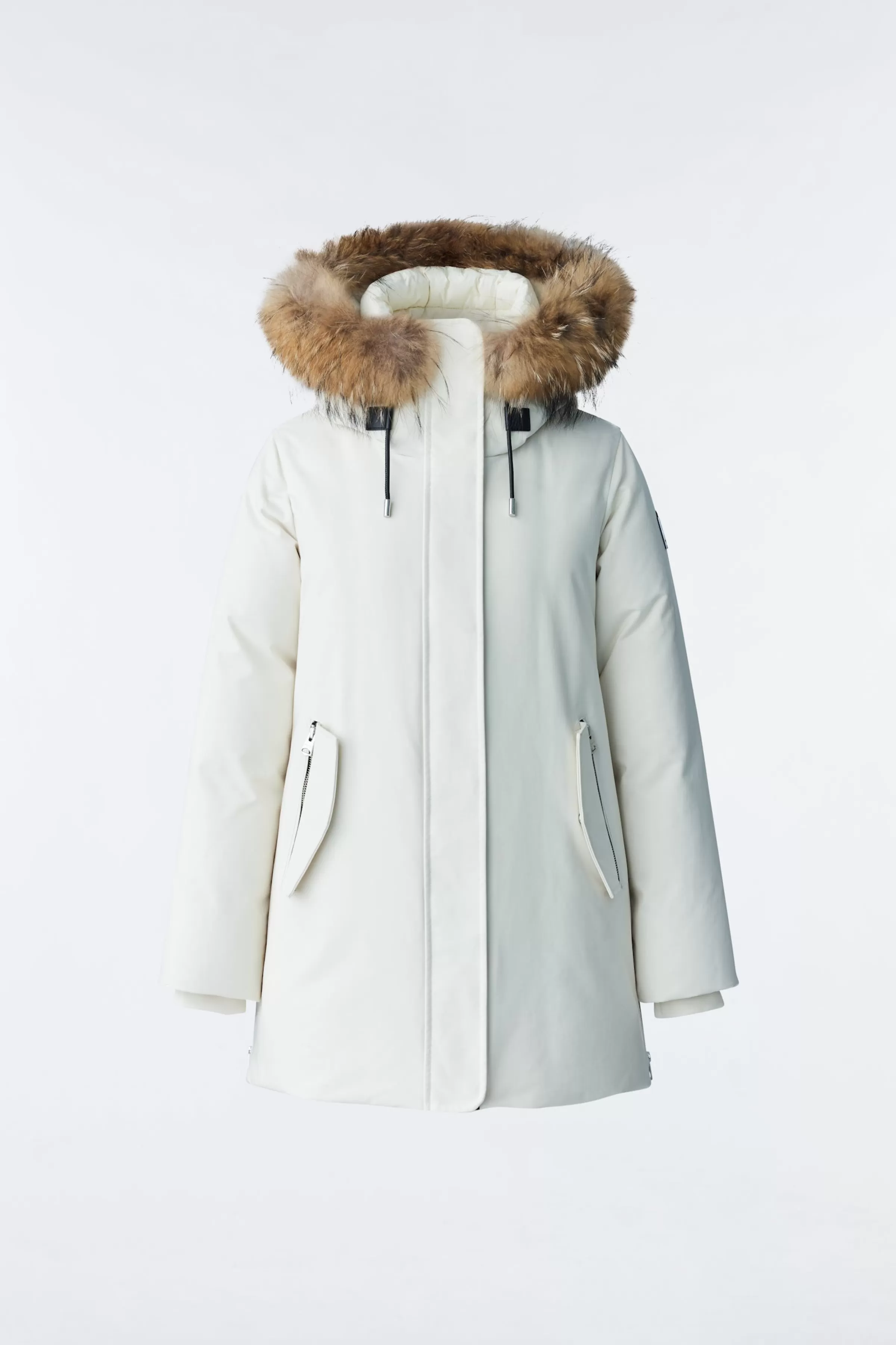 Kinslee, 2-in-1 Oversized Down Parka With Bib And Natural Fur For Ladies | ® US | Mackage Outlet