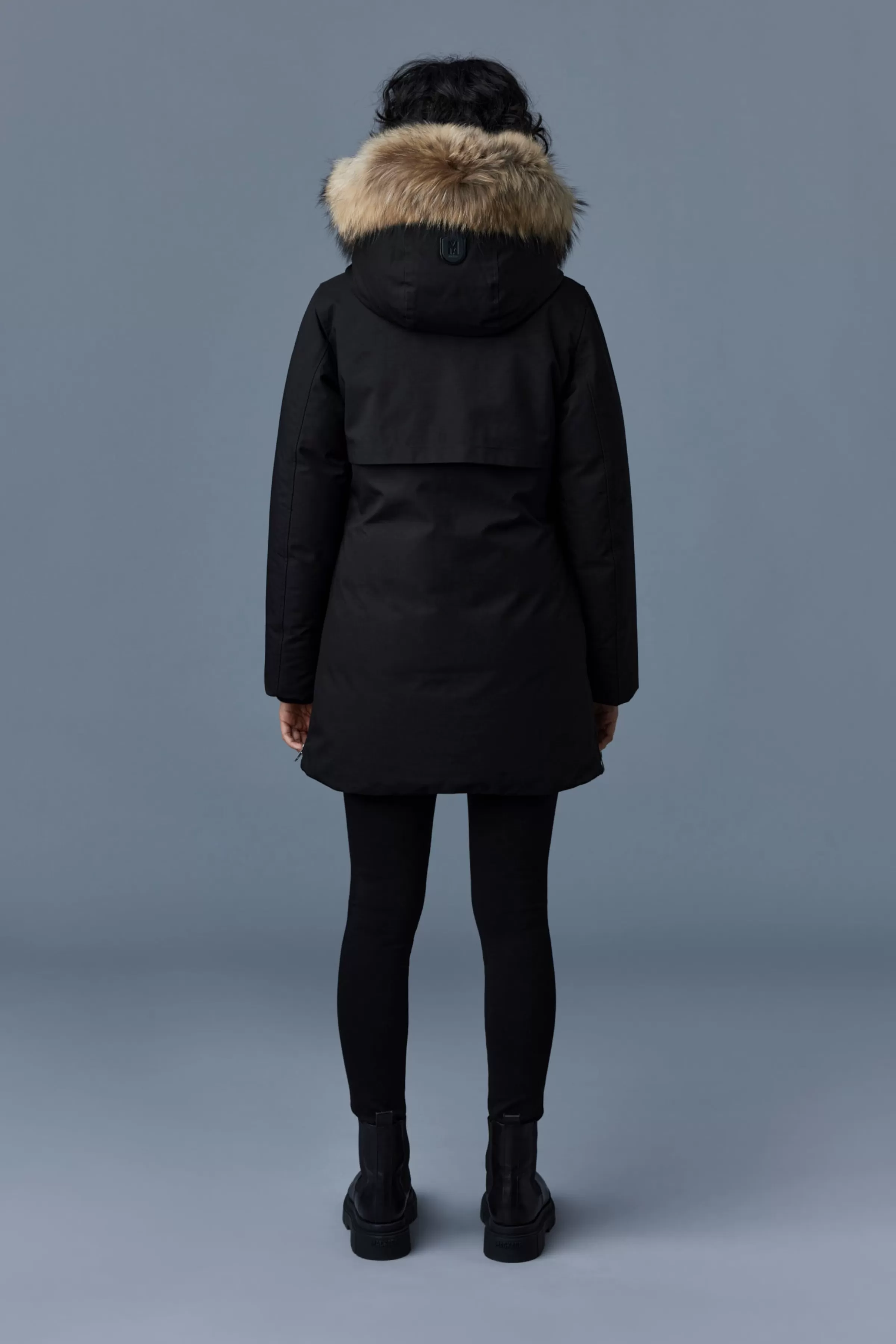 Kinslee, 2-in-1 Oversized Down Parka With Bib And Natural Fur For Ladies | ® US | Mackage Outlet