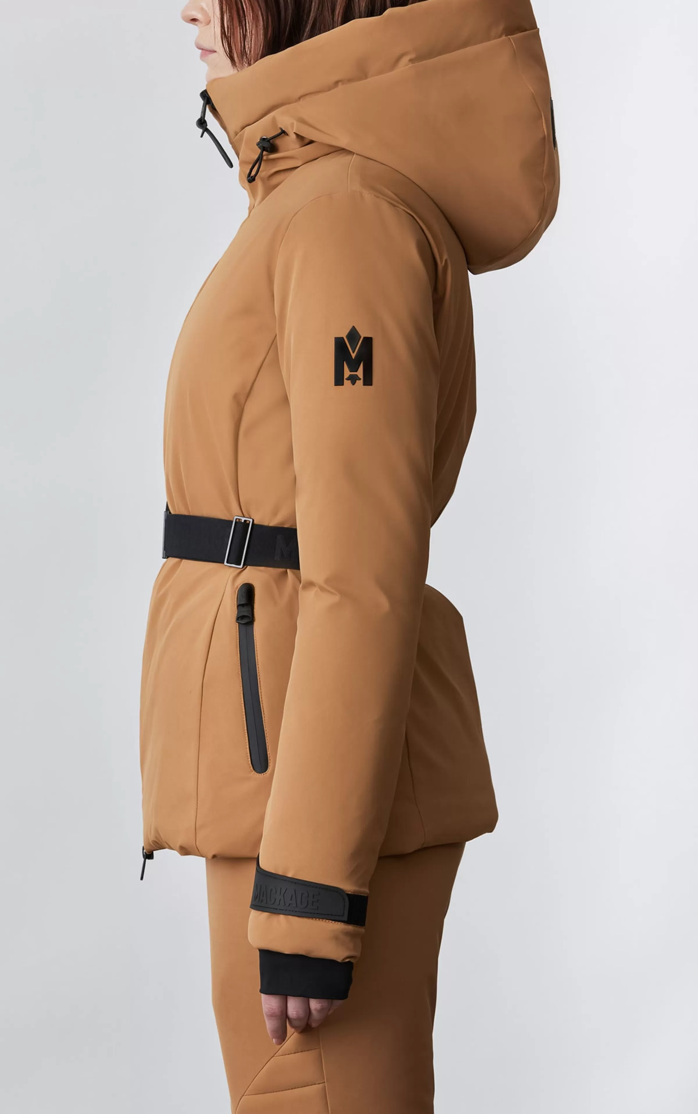 Krystal, Agile-360 Belted Down Ski Jacket With Hood For Ladies | ® US | Mackage Cheap