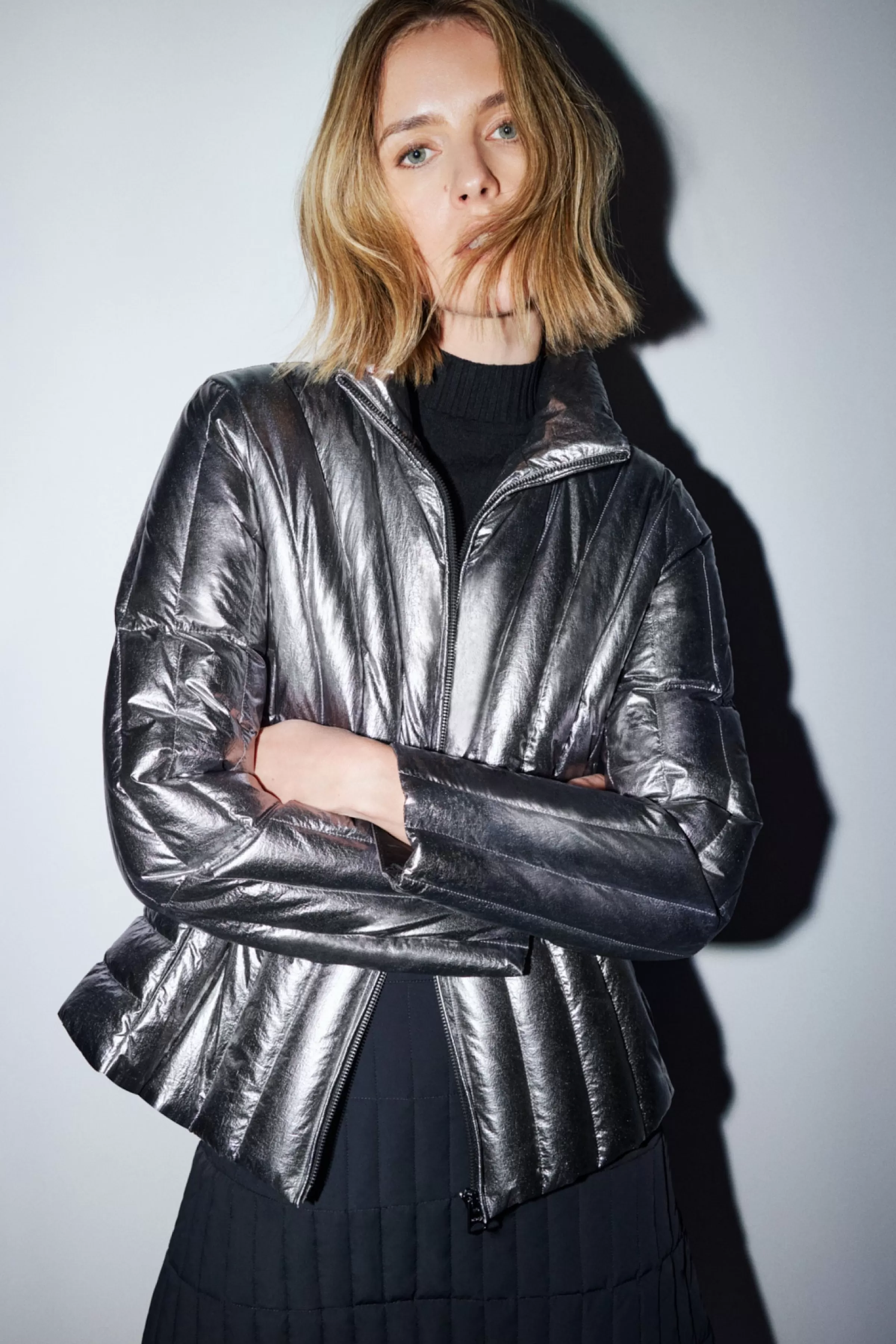 Lany-M, Metallic Laminate Light Down Jacket | ® US | Mackage Hot