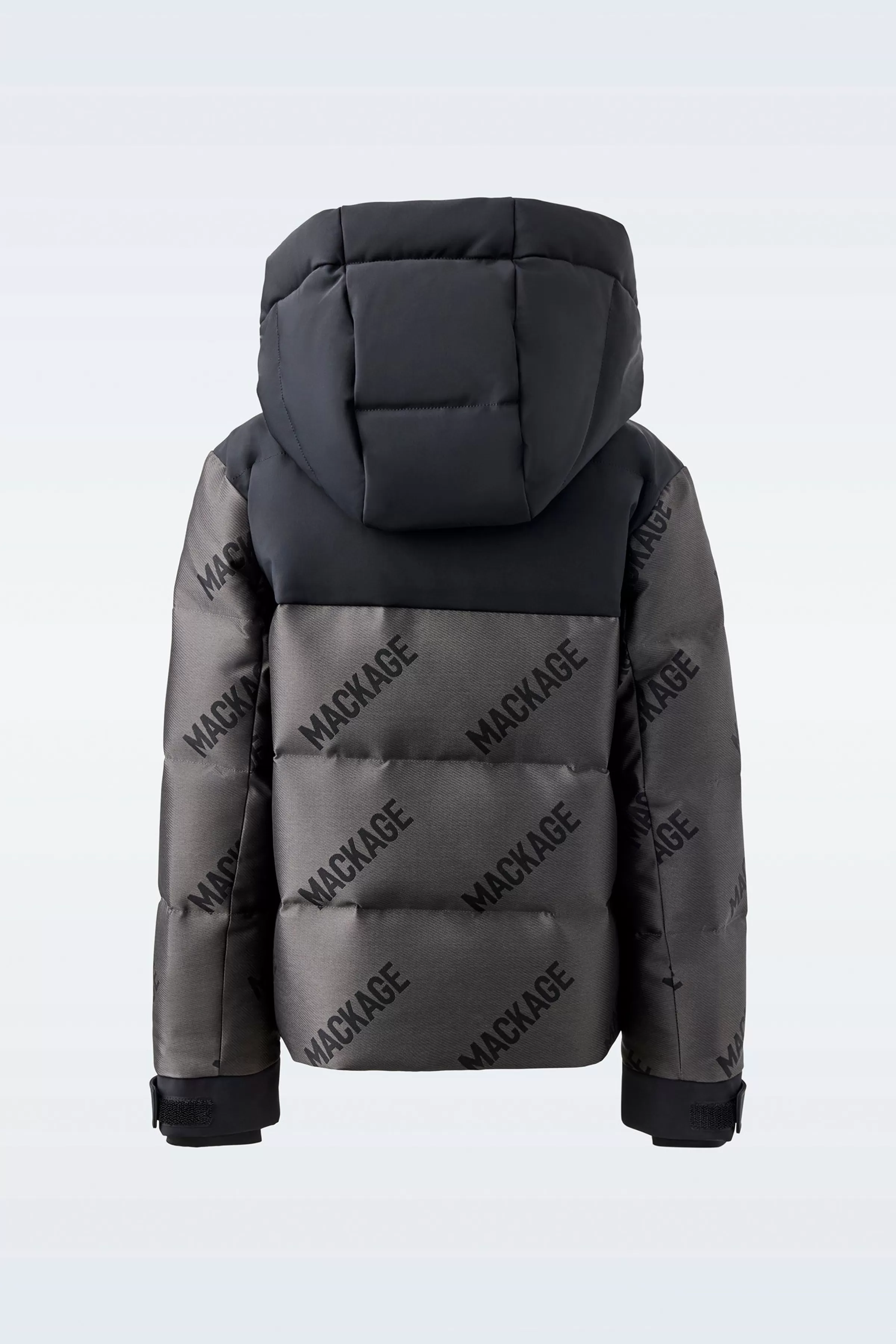Leland, Down Ski Jacket With Jacquard Logo Pattern Throughout For Kids (8-14 Years) | ® US | Mackage Store