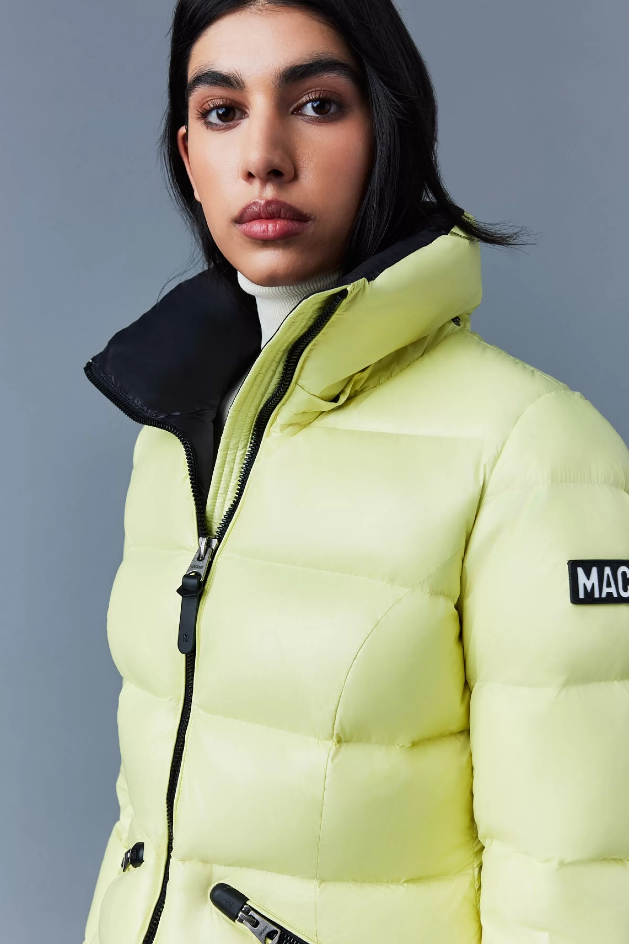 Madalyn, Lustrous Light Down Jacket With Hood For Ladies | ® US | Mackage Online