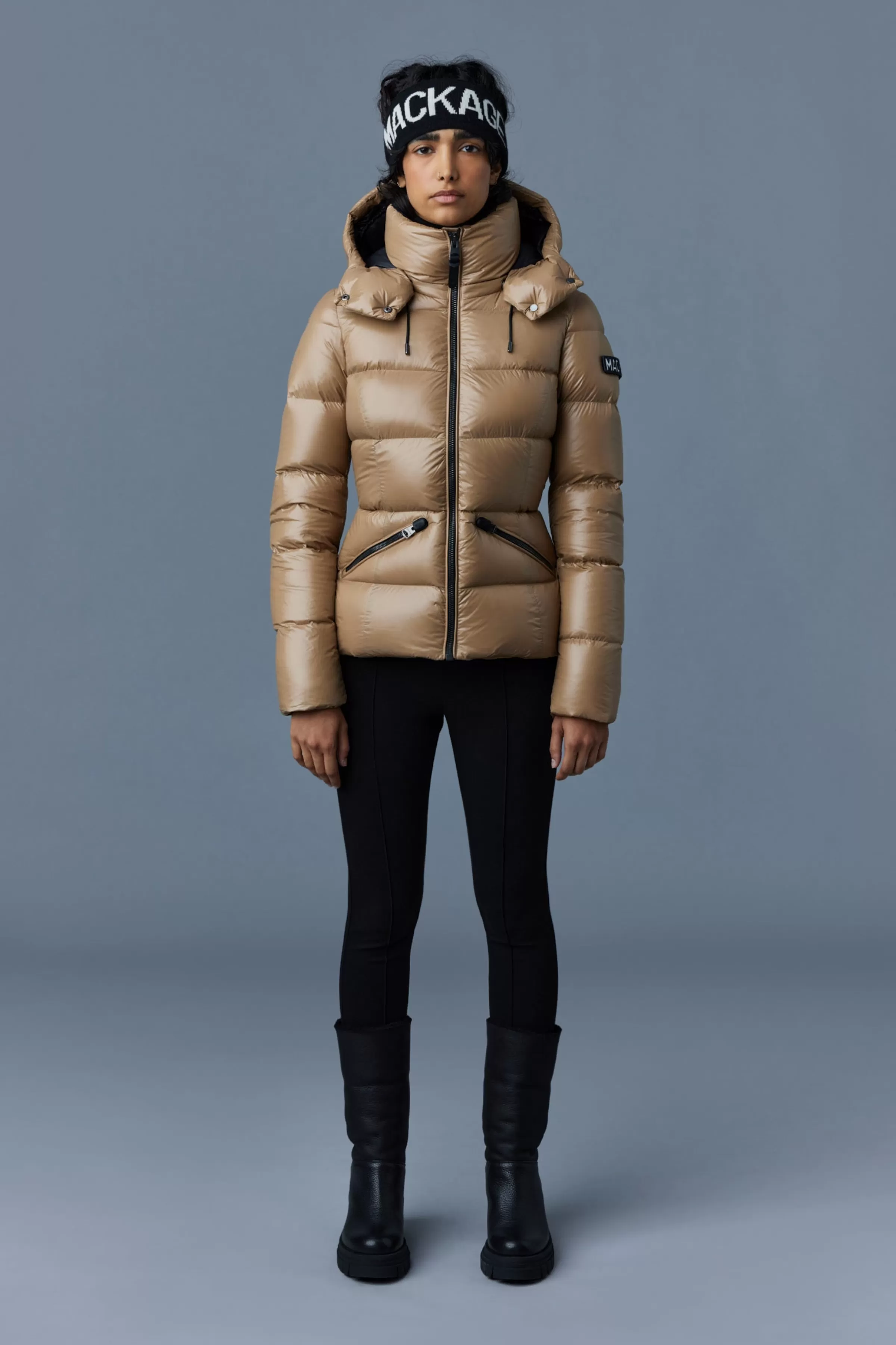 Madalyn, Lustrous Light Down Jacket With Hood For Ladies | ® US | Mackage Online