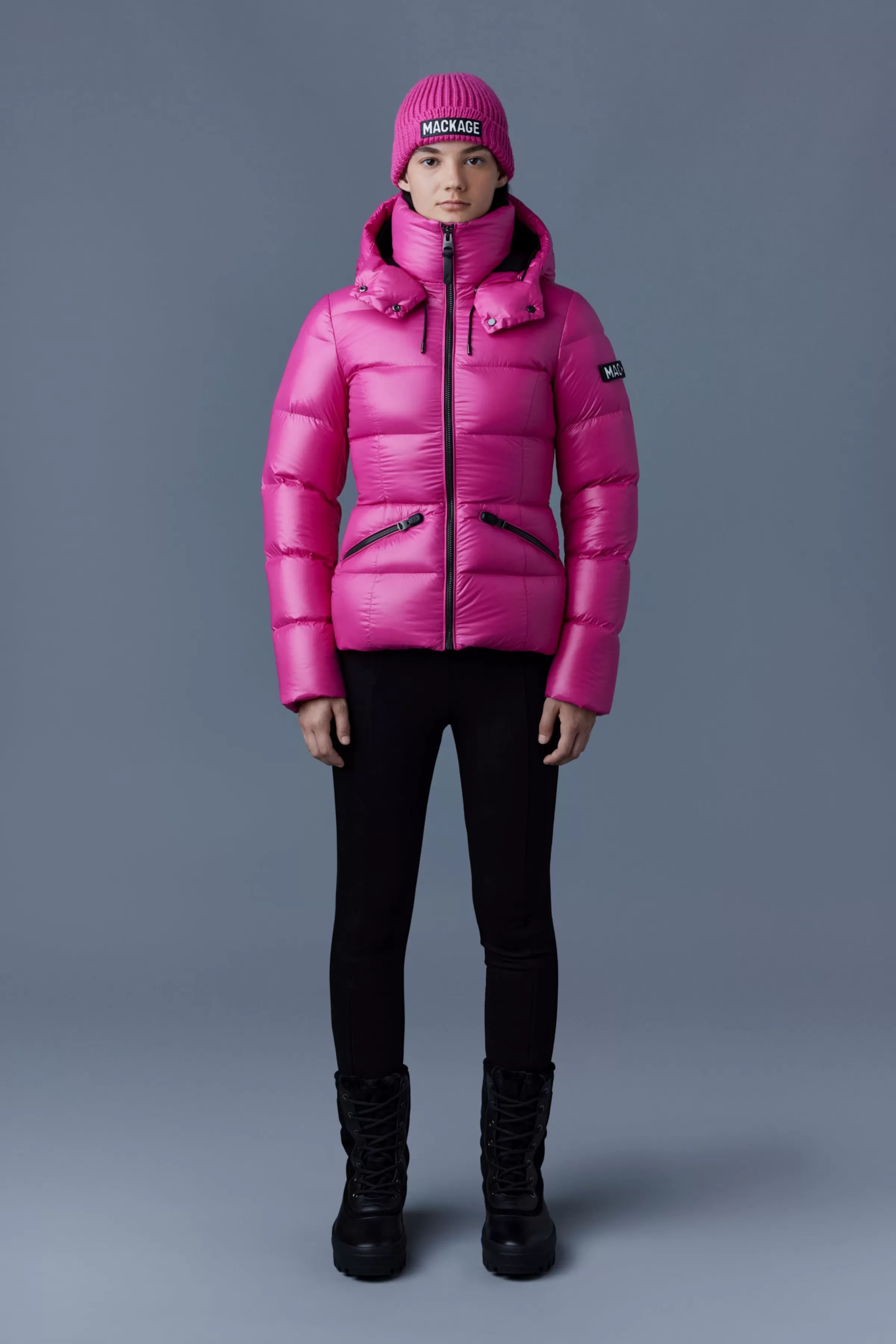 Madalyn, Lustrous Light Down Jacket With Hood For Ladies | ® US | Mackage Online