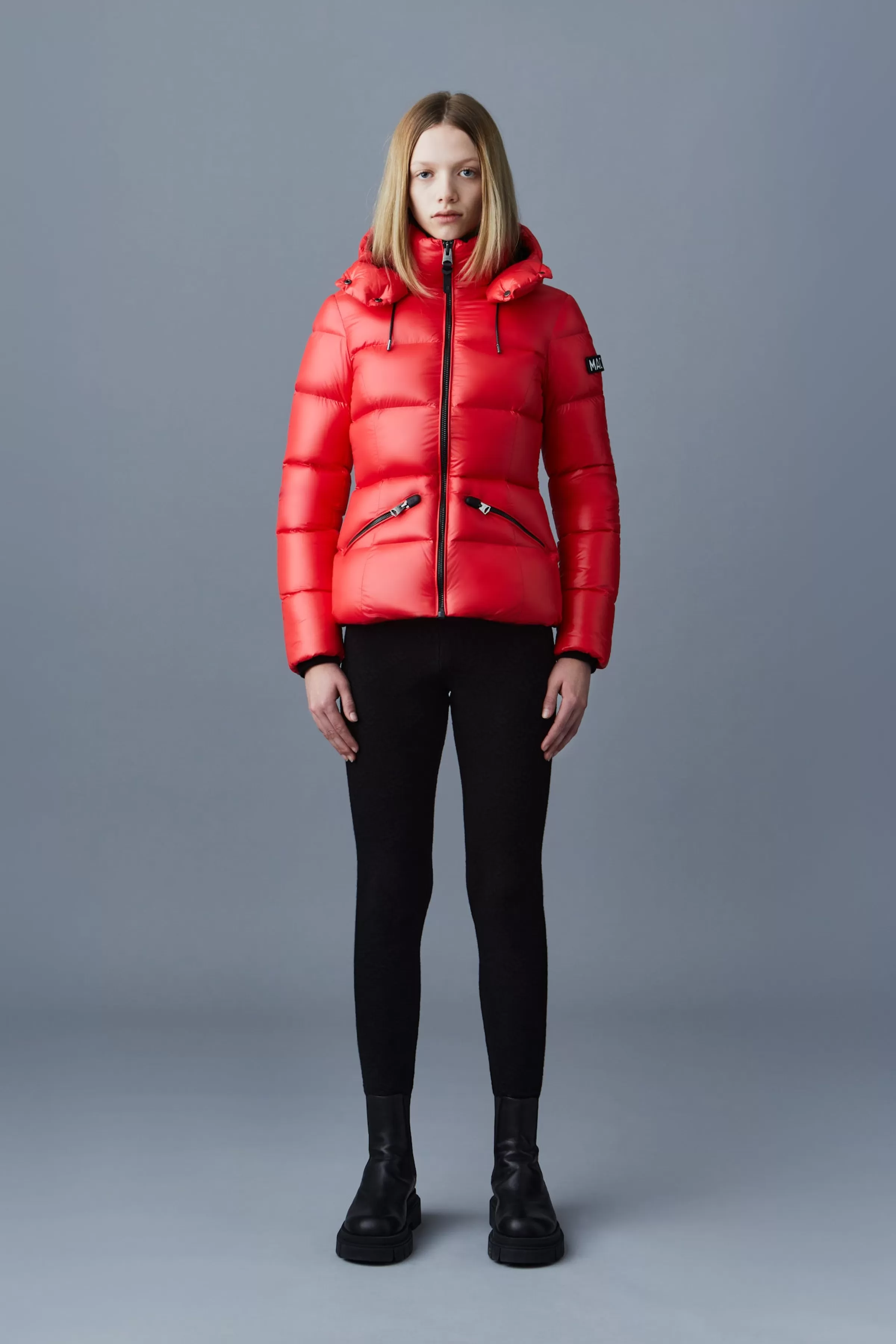 Madalyn, Lustrous Light Down Jacket With Hood For Ladies | ® US | Mackage Online