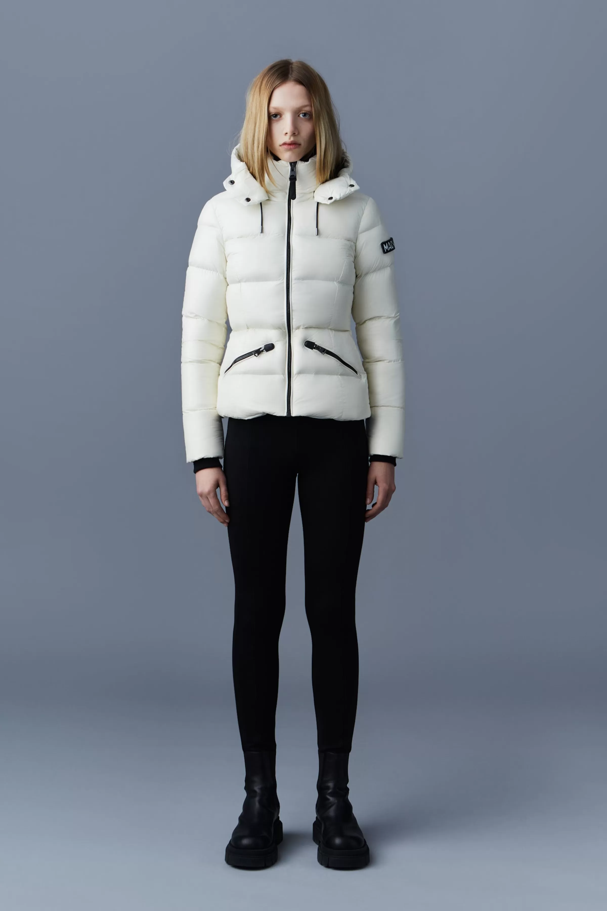 Madalyn, Lustrous Light Down Jacket With Hood For Ladies | ® US | Mackage Online